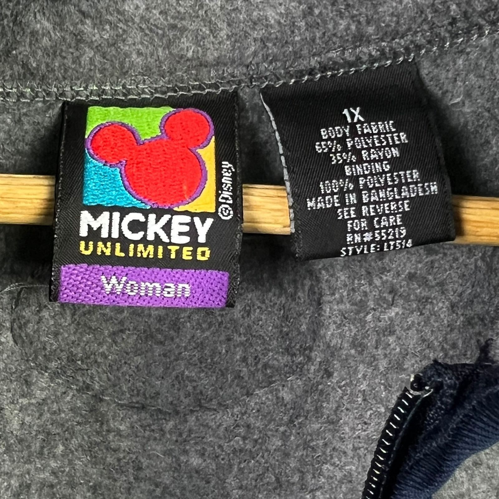 Mickey Unlimited Vintage 90s Women's 1X Mickey Unlimited Mouse Butterfly Size XL / US 12-14 / IT 48-50 - 5 Thumbnail