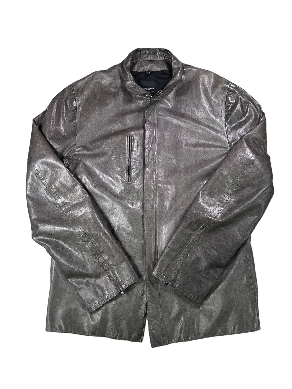 Costume National CoSTUME NATIONAL 2-Way Polished Lamb Leather Blouson (L) Size US L / EU 52-54 / 3 - 2 Thumbnail