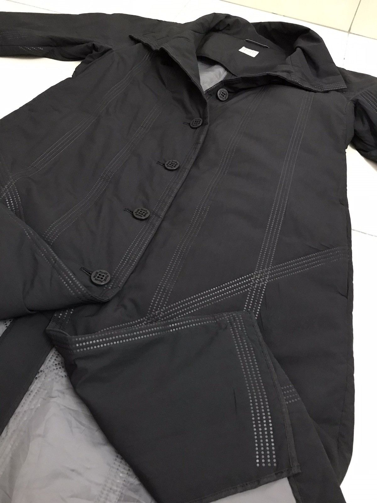 Issey Miyake Issey Miyake Pleats Please Black Long Coat Jacket Size US M / EU 48-50 / 2 - 4 Thumbnail