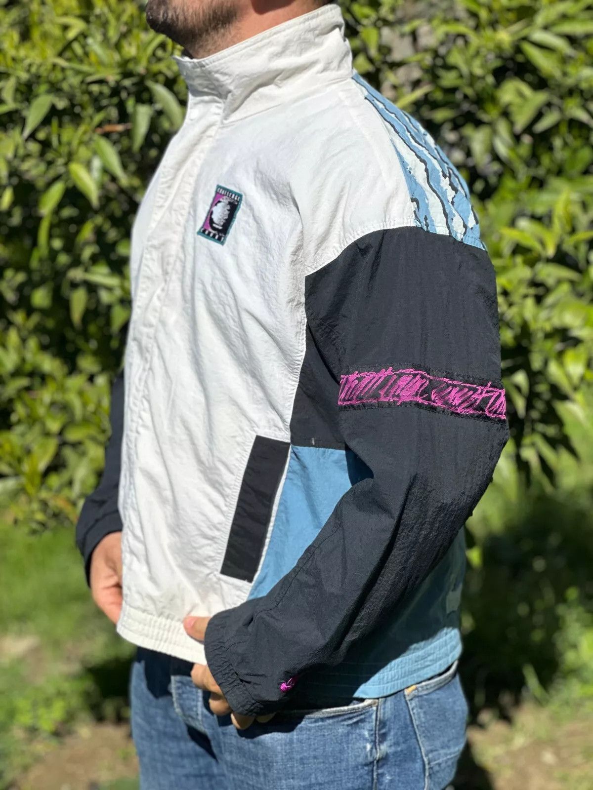 Nike Archive 90's Nike Challenge Court Windbreaker Size L Swoosh Size US L / EU 52-54 / 3 - 14 Thumbnail