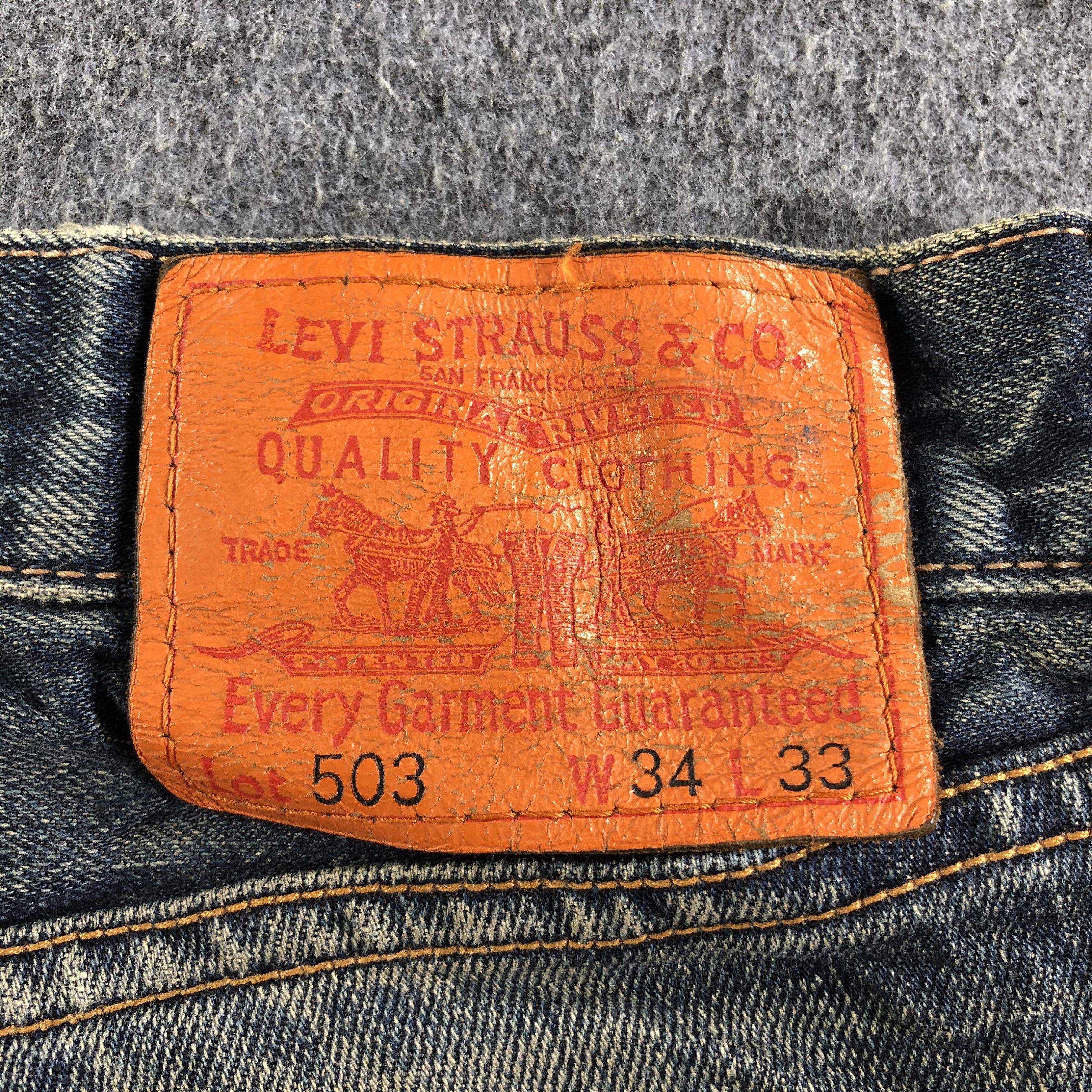 Levi's Vintage Levis 503 Jeans-J3922 Size US 35 - 5 Thumbnail