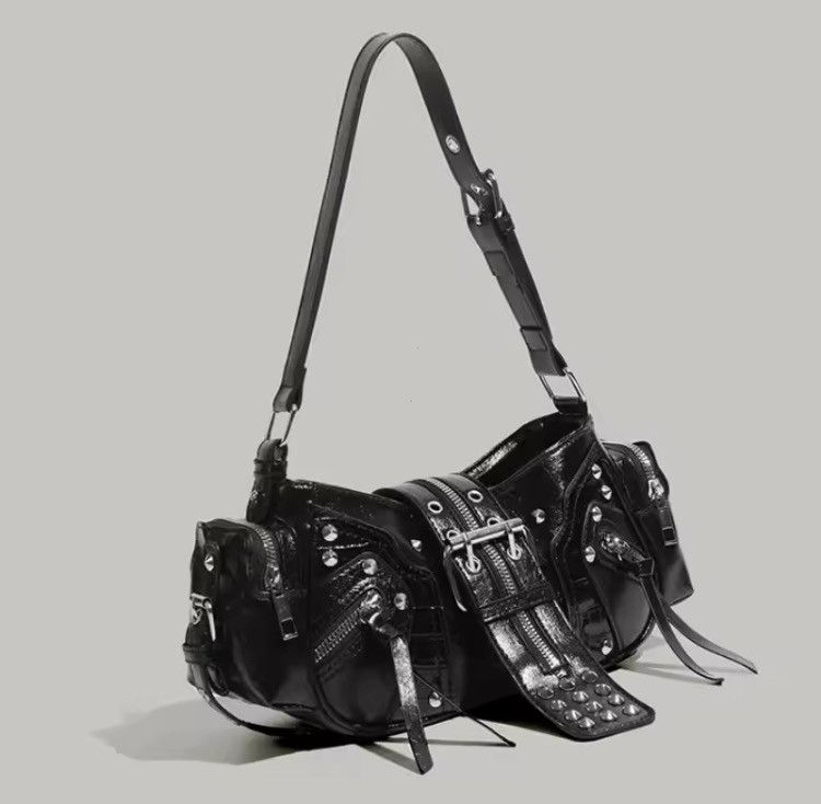 Other Y2K Rivet Shoulder Bag / Black PU Leather / Women Size ONE SIZE - 3 Thumbnail