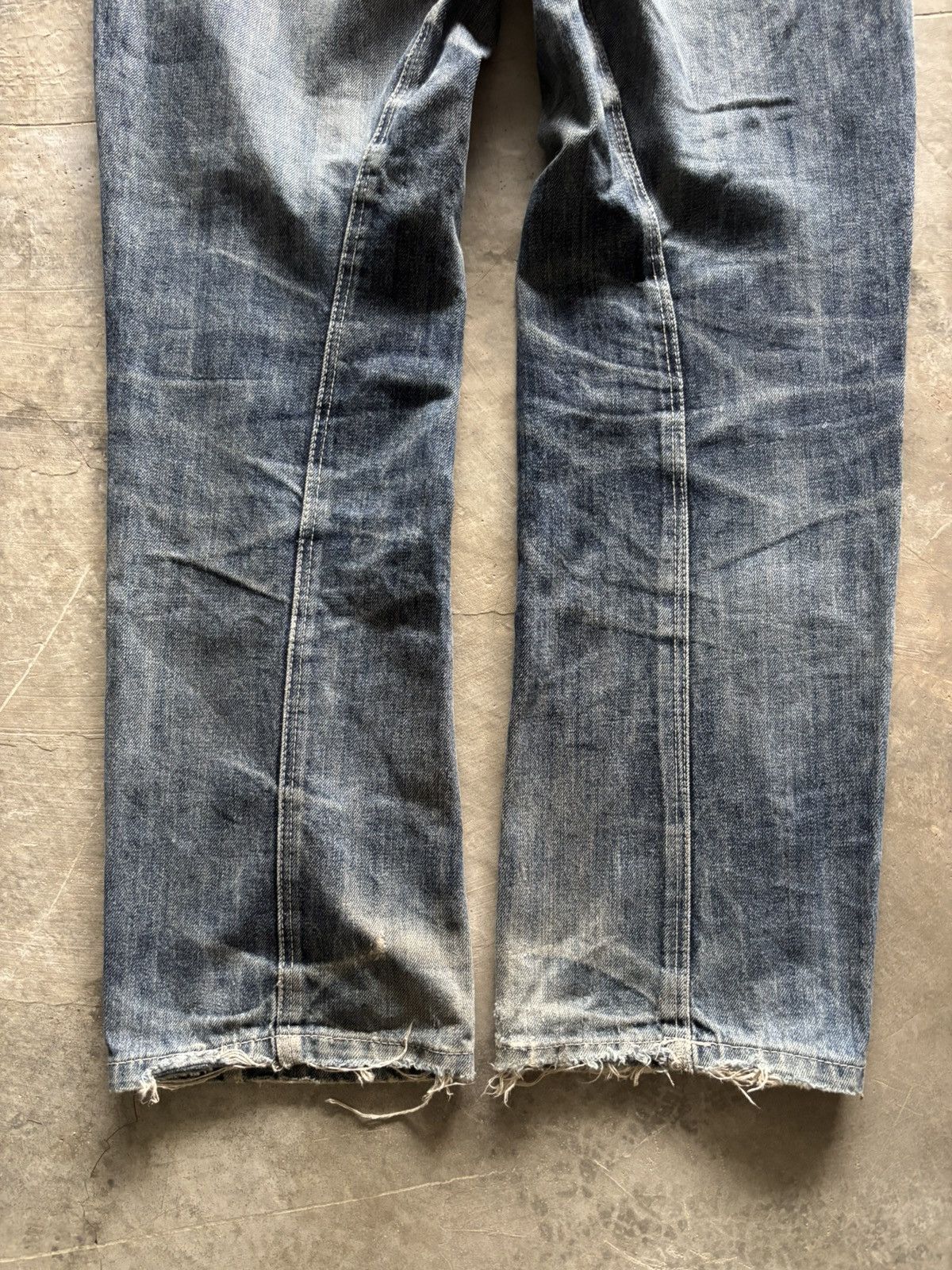 PPFM DOUBLE WAIST BREATHMINT DISTRESSED JAPANESE MULTIZIPPER PUNK Size US 31 - 19 Thumbnail