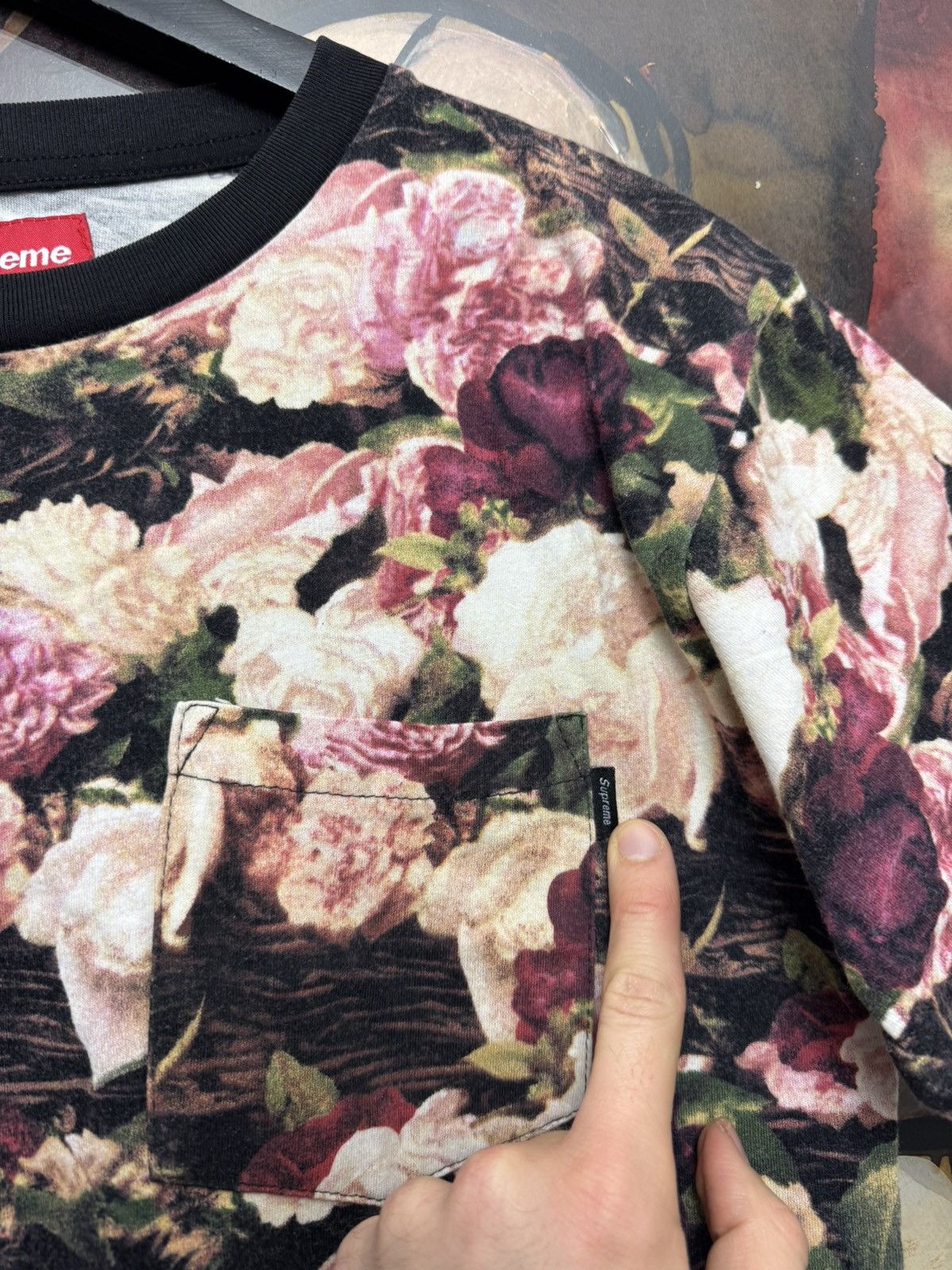 Supreme SS13 Rare Supreme PCL Power Corruption Lies Floral Tee AOP Size US L / EU 52-54 / 3 - 3 Thumbnail