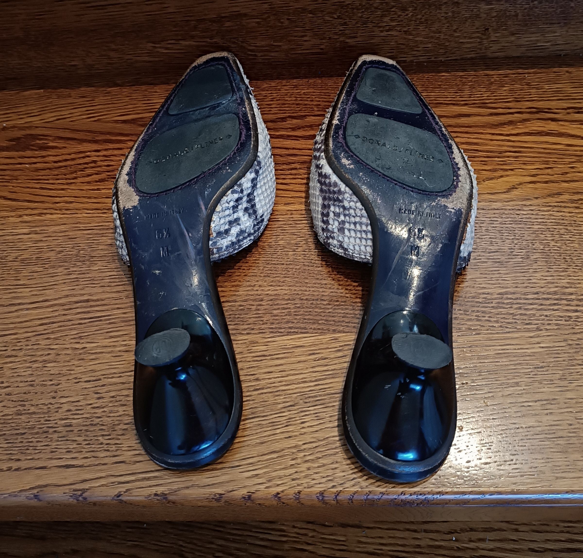 Donald Pliner × Leather Luxury Mules Donald J Pliner Couture Leather Moira Vintage Size US 9 / IT 39 - 7 Thumbnail