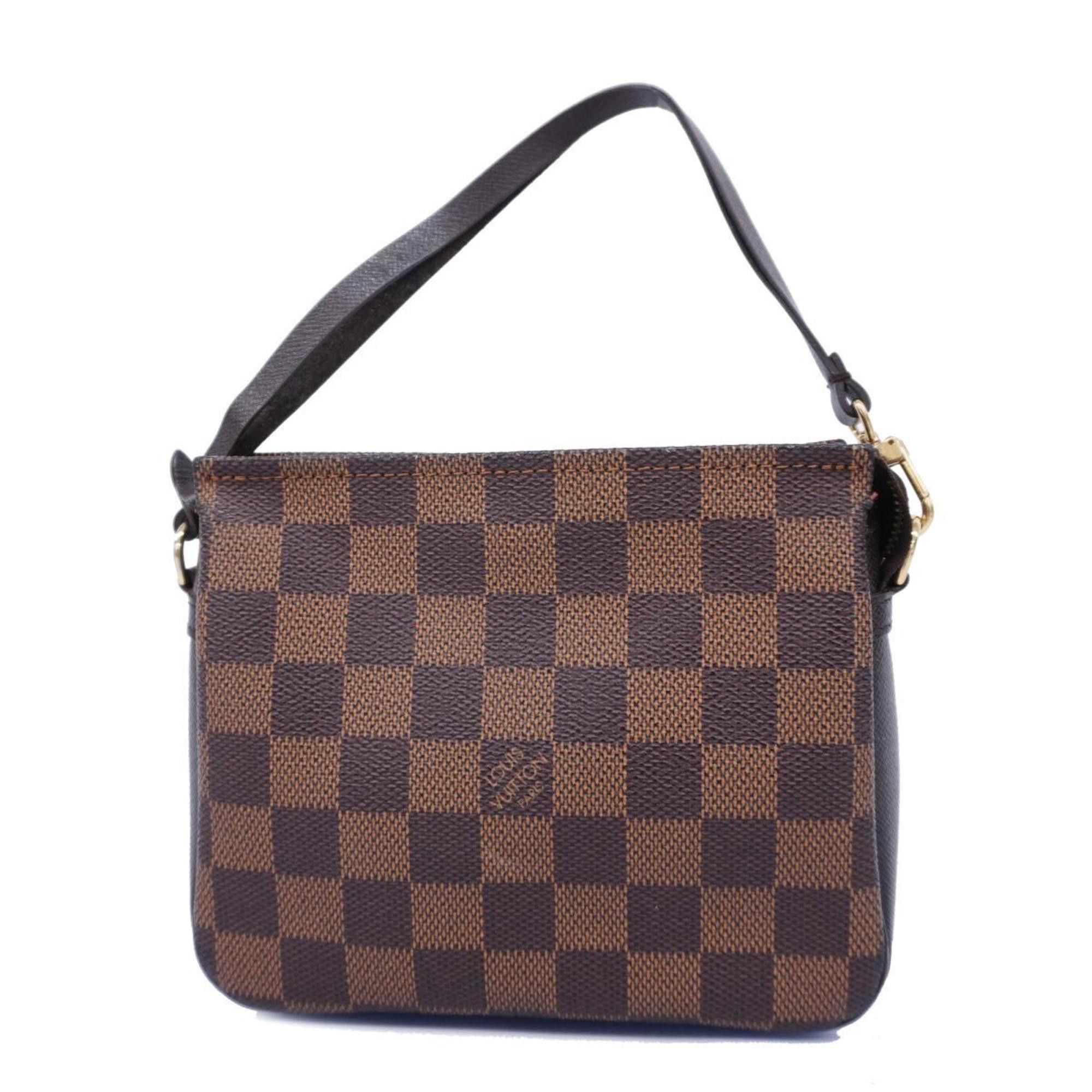 image of Louis Vuitton Pouch Damier Truth Makeup N51982 Ebene Ladies, Women's