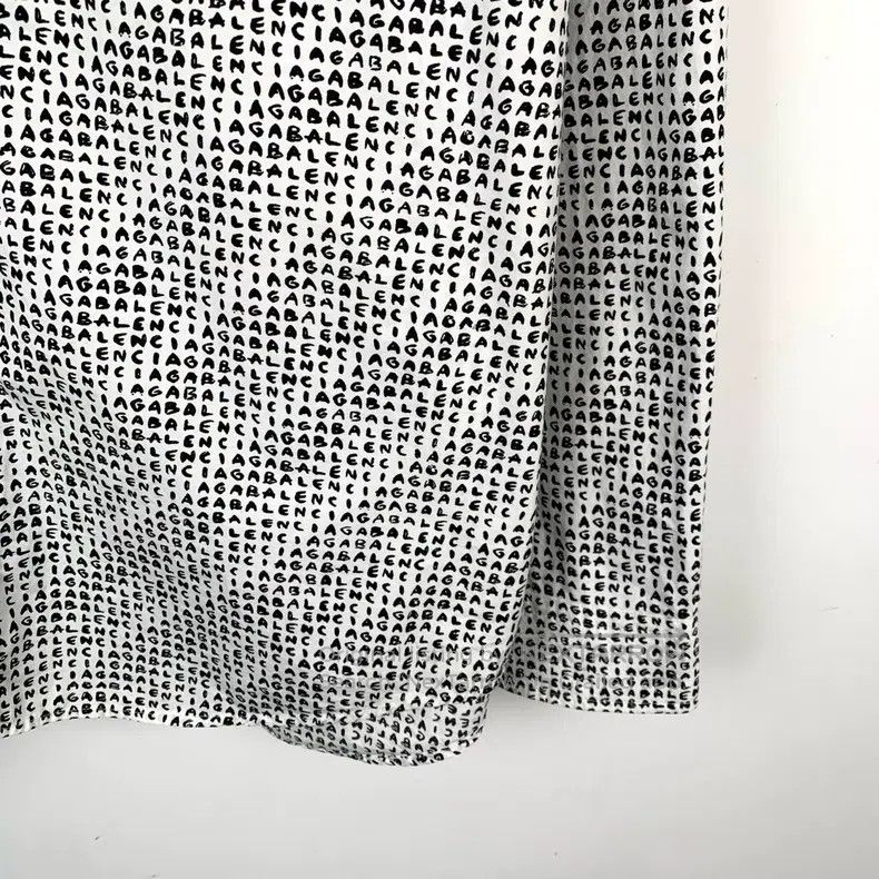 Balenciaga Balenciaga Graffiti Logo Fully Printed Collar Patchwork Co Size XS / US 0-2 / IT 36-38 - 4 Thumbnail