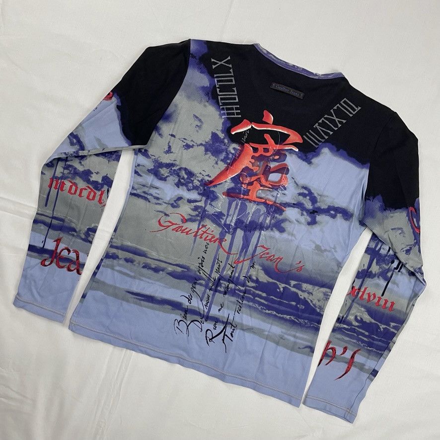 Jean Paul Gaultier 1998 Jean Paul Gaultier Chinese Asia Elastic Top Tee Vintage Size US M / EU 48-50 / 2 - 4 Thumbnail