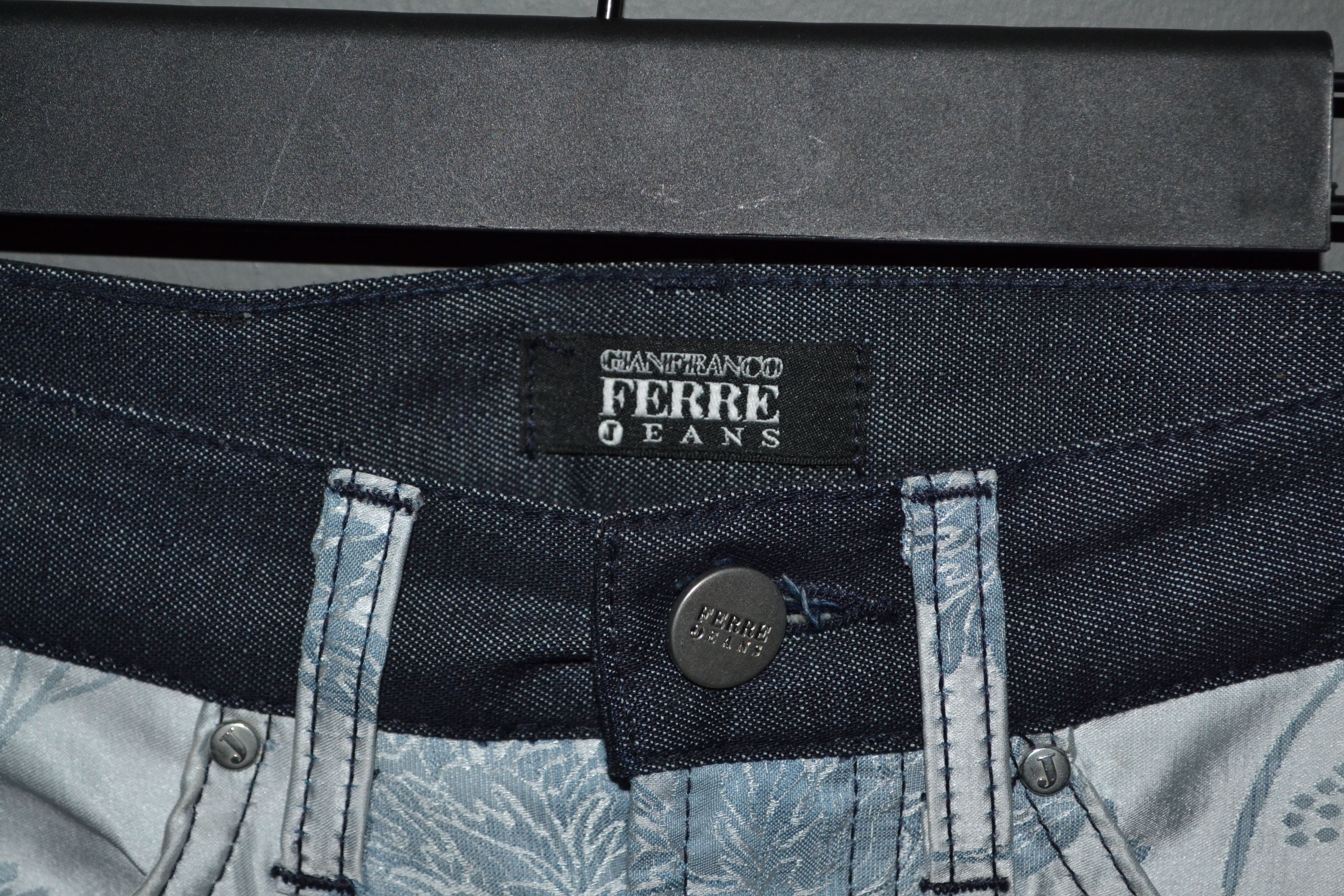 Gianfranco Ferre × Vintage Ferre Vintage Metallic Floral Pants Jeans 27 size Gianfranco Size 27" / US 4 / IT 40 - 12 Thumbnail