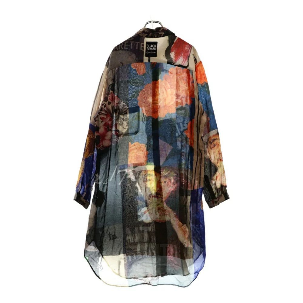 Yohji Yamamoto BLACK Scandal Yohji Yamamoto 18SS multi-print long shirt Size US M / EU 48-50 / 2 - 2 Thumbnail