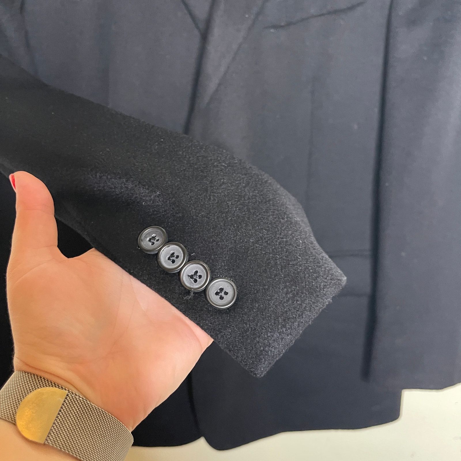 Brooks Brothers Brooks Brother Black 100% Tollegno 1900 Cashmere Blazer 44R Size 44R - 4 Thumbnail