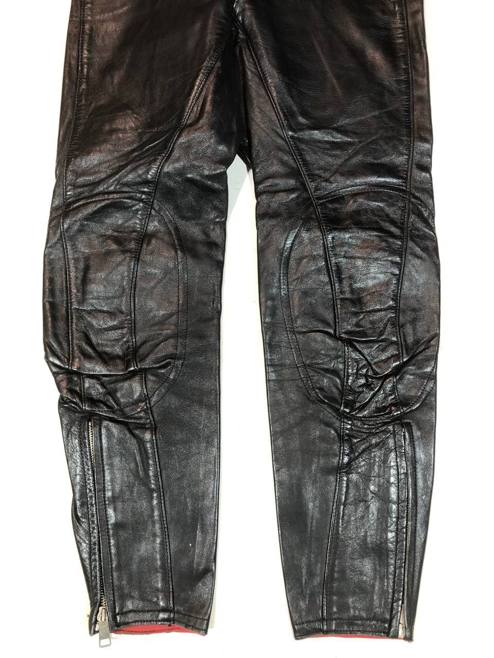 Leather × Vintage Harro Vintage Leather Moto Biker Pants Size US 28 / EU 44 - 2 Thumbnail