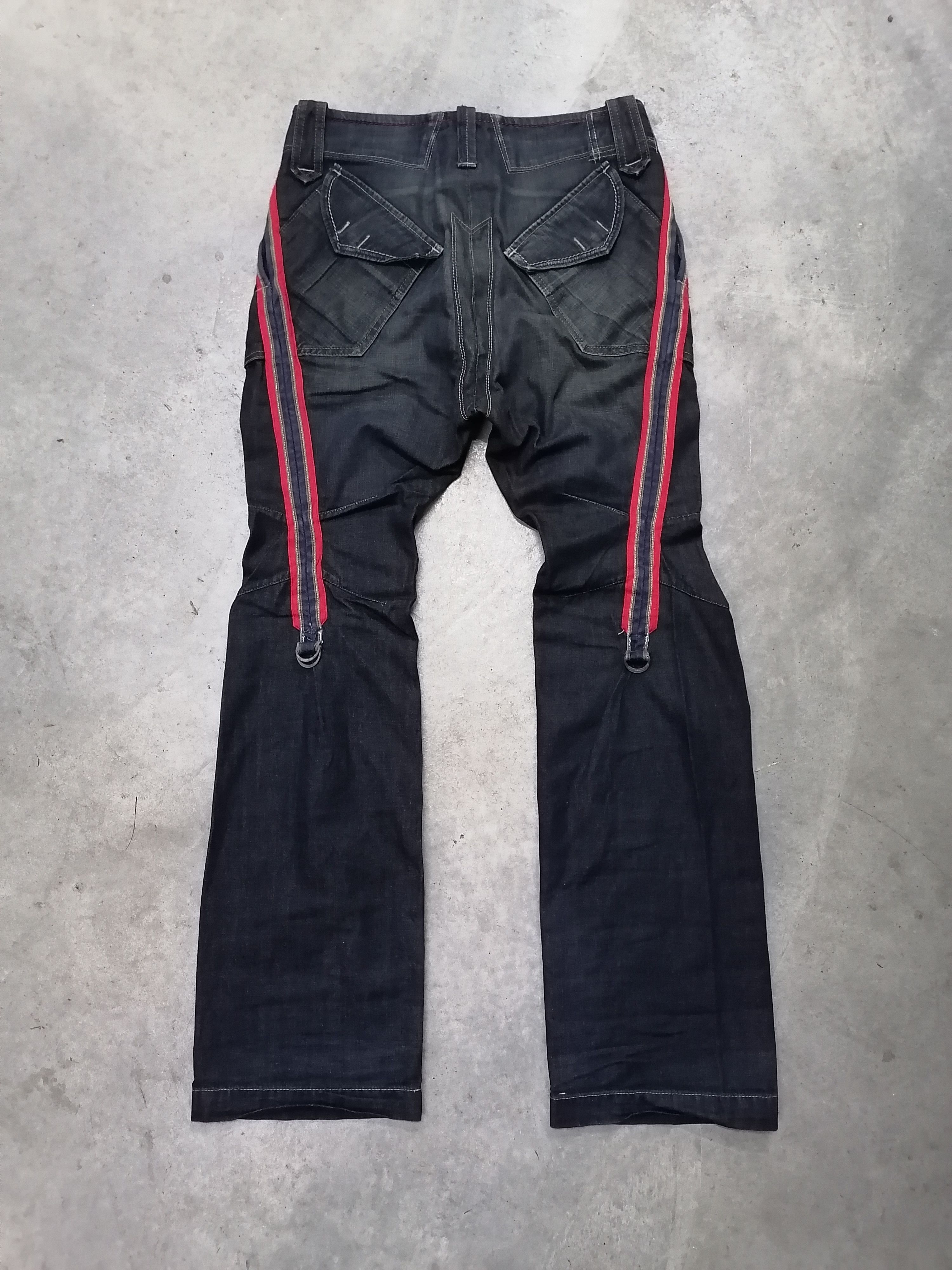 If Six Was Nine × Le Grande Bleu (L.G.B.) × Marithe + Francois Girbaud Flare Le Jean De Marithe Francois Girbaud Distressed Pants Size US 31 - 10 Thumbnail
