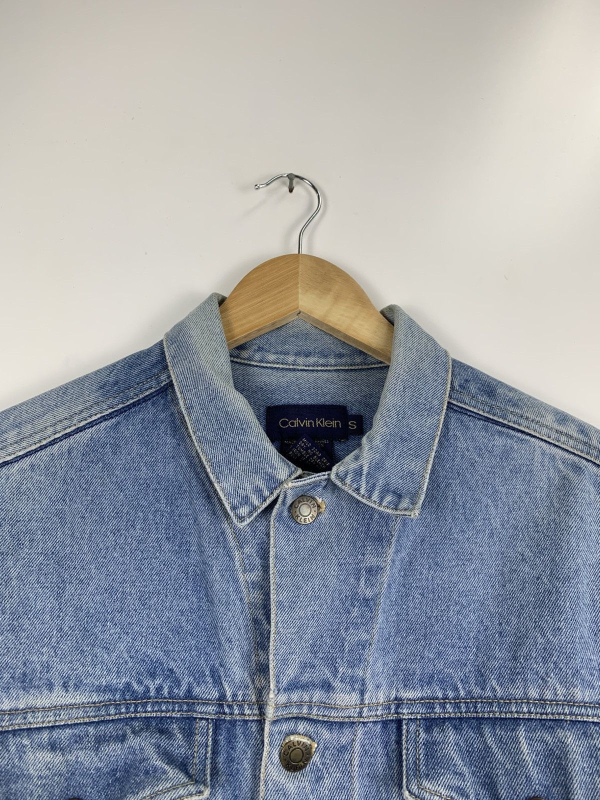 Calvin Klein × Vintage Vintage Calvin Klein Denim Jacket Size US S / EU 44-46 / 1 - 7 Thumbnail