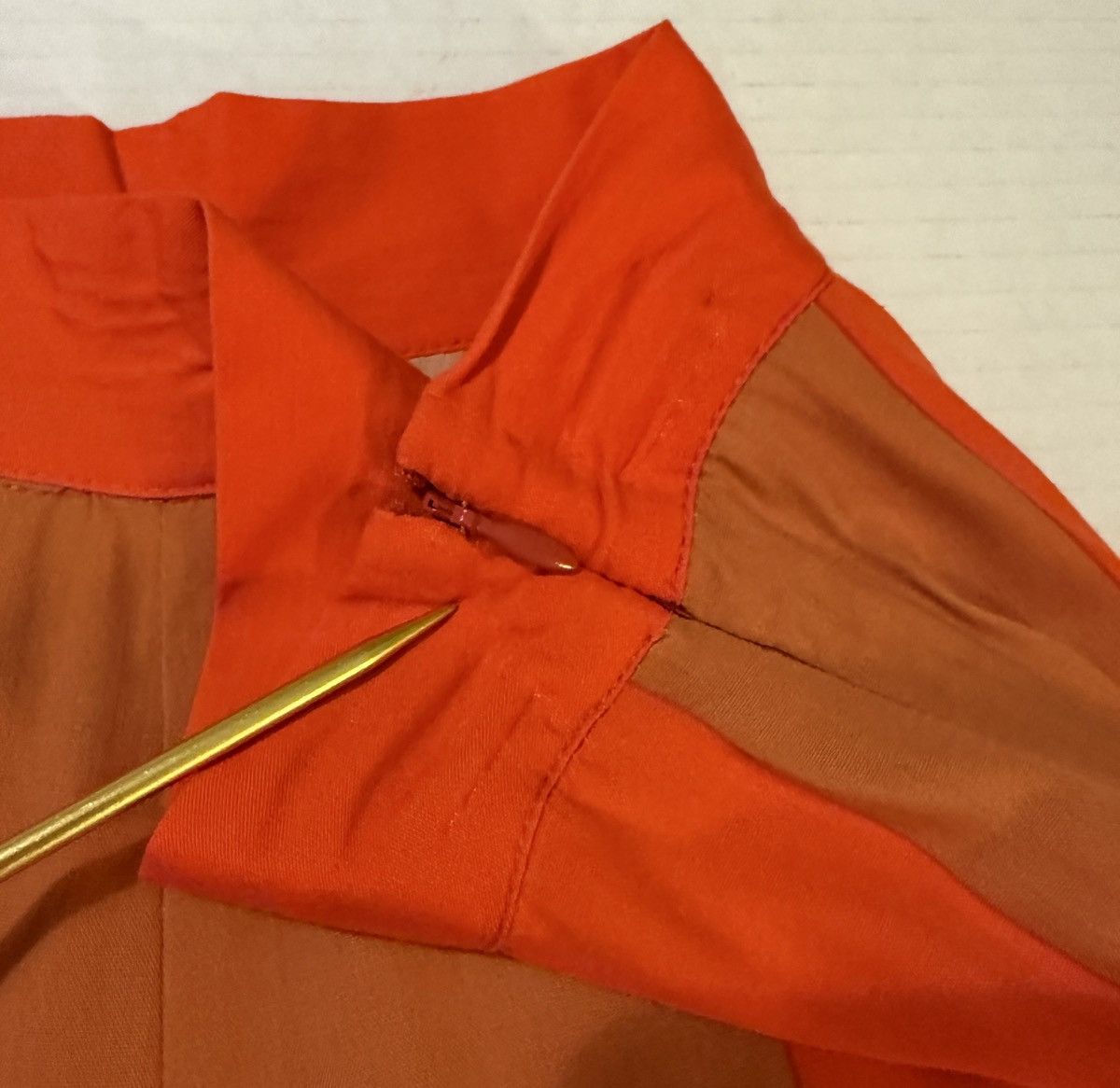 Lovers and Friends Lovers + FRIENDS Orange Colorblock Rayon Wide Leg Capri Pant Size 26" / US 2 / IT 38 - 6 Thumbnail