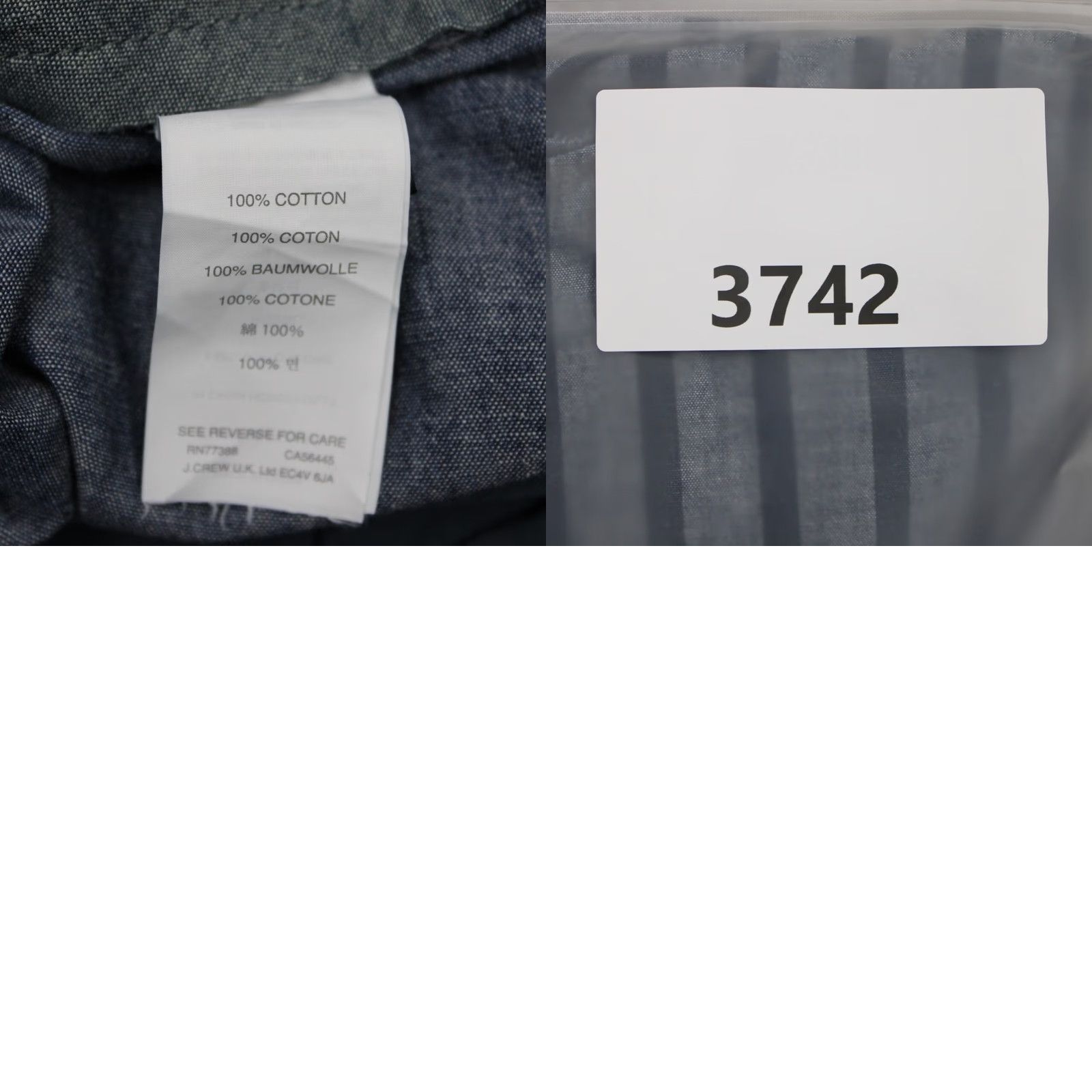J.Crew J.CREW Stanton Shorts Mens 38 Blue Striped Chino Flat Front Cotton 9" inseam Size US 38 / EU 54 - 9 Thumbnail