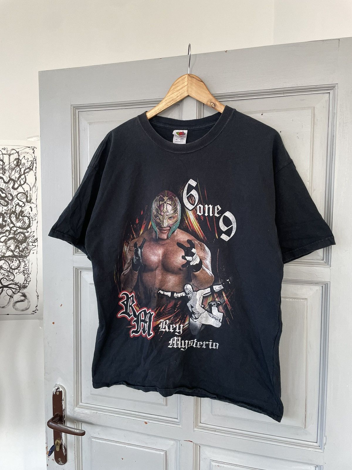 Vintage × WWE 2000s REY MYSTERIO 619 RARE FADED WRESTLING TEE y2k Size US XL / EU 56 / 4 - 1 Thumbnail