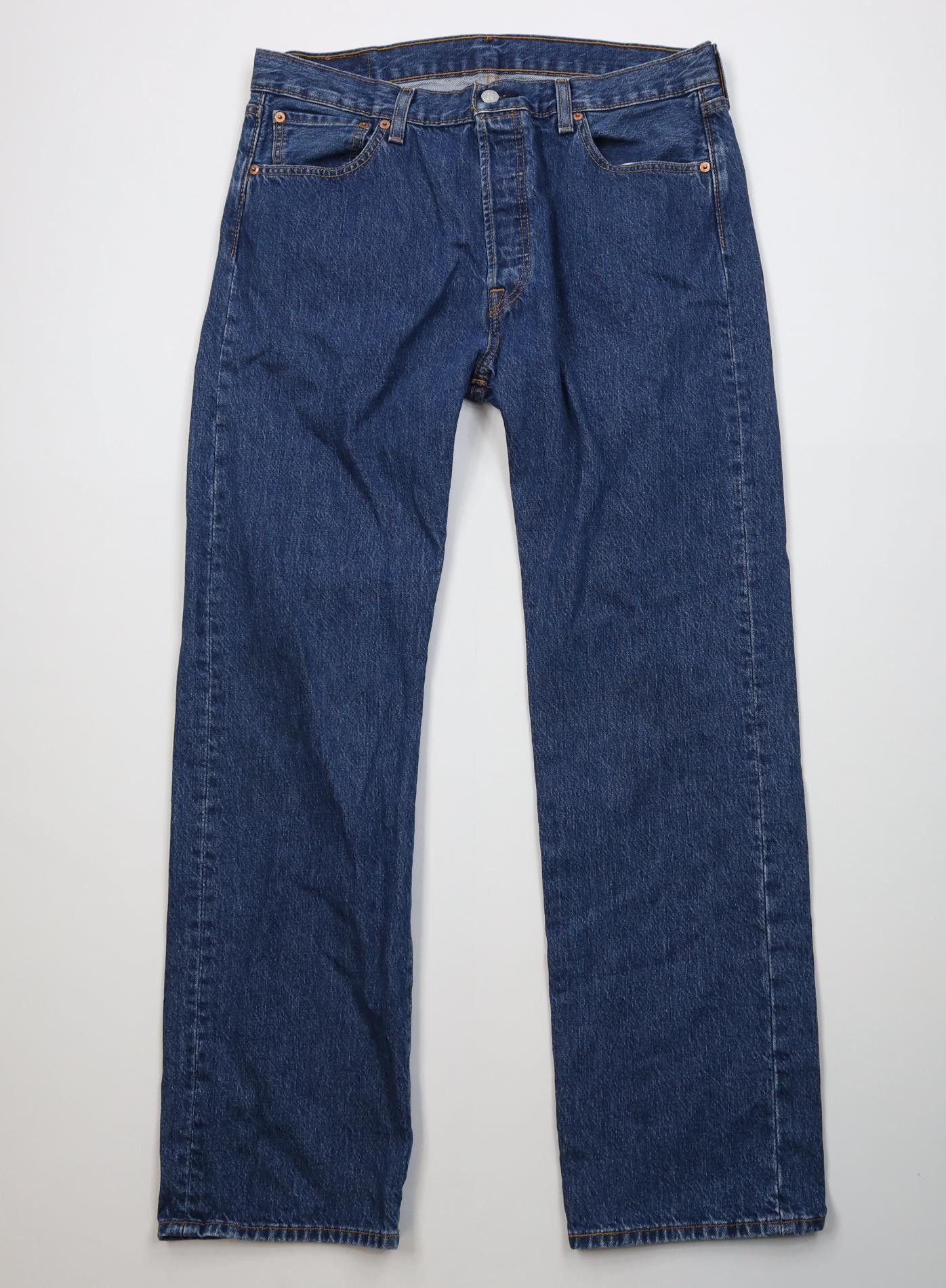 Levi's Vintage Y2K Levis 501xx Button Fly Original Fit Denim Jeans Size US 35 - 1 Thumbnail