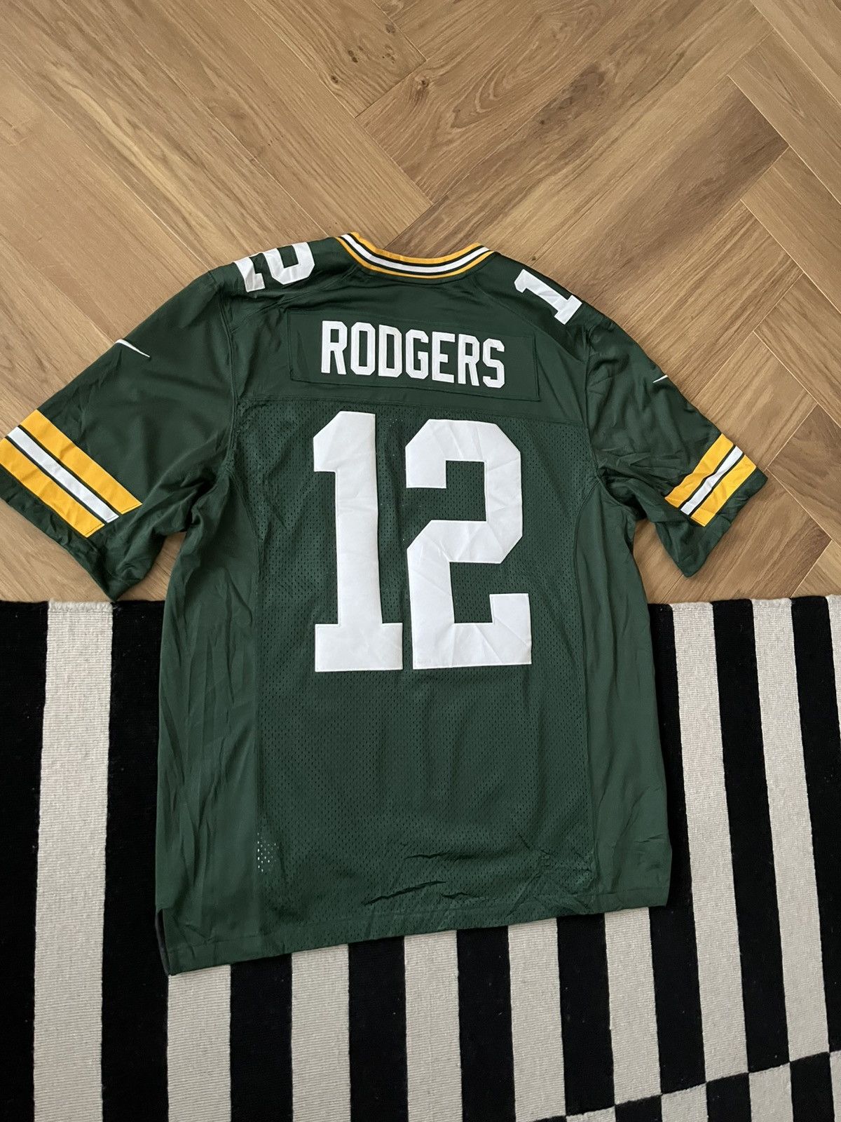 Nike Green Bay Packers #12 Aaron Rodgers NFL Jersey Aaron Rodgers Size US L / EU 52-54 / 3 - 7 Thumbnail