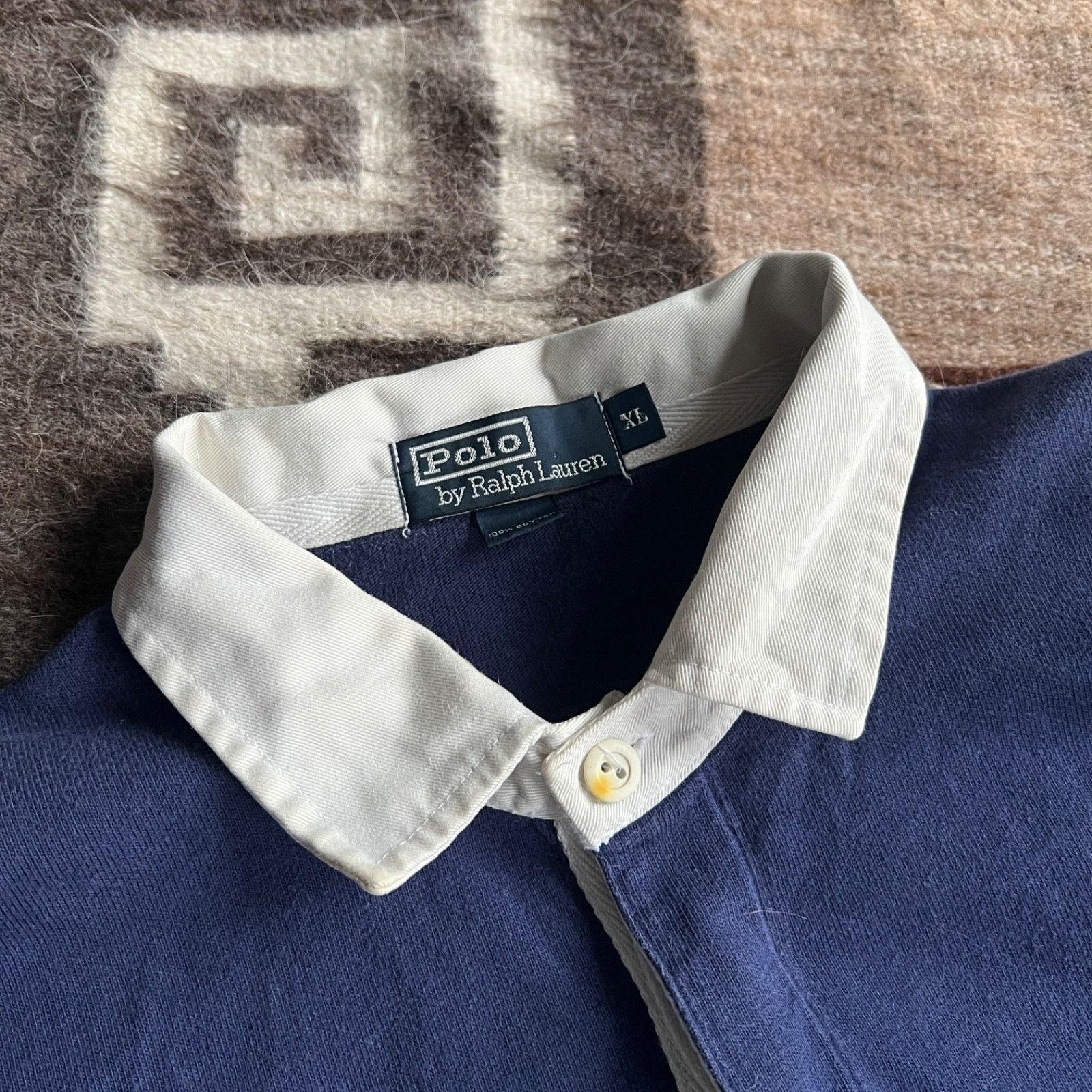 Polo Ralph Lauren Polo Ralph Lauren Vintage Rugby Longsleeve Polo Shirt 9894AC Size US XL / EU 56 / 4 - 3 Thumbnail
