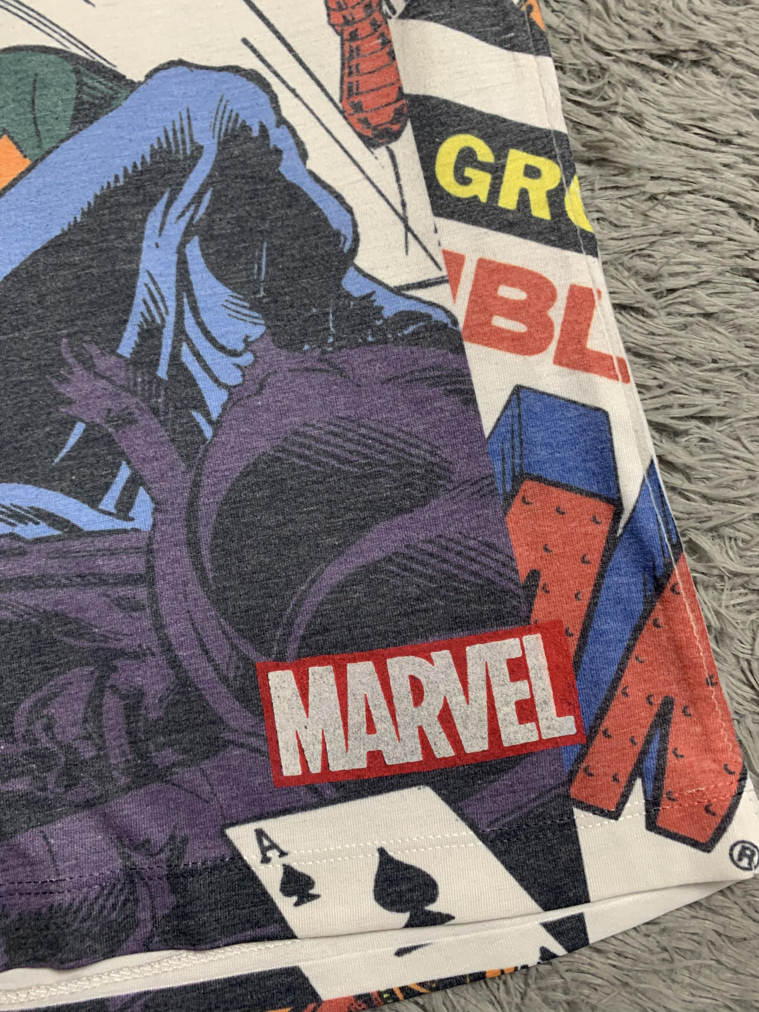 Vintage Vintage 90s Marvel Comics Iron Man All Over Print AOP Tee Size US L / EU 52-54 / 3 - 4 Thumbnail