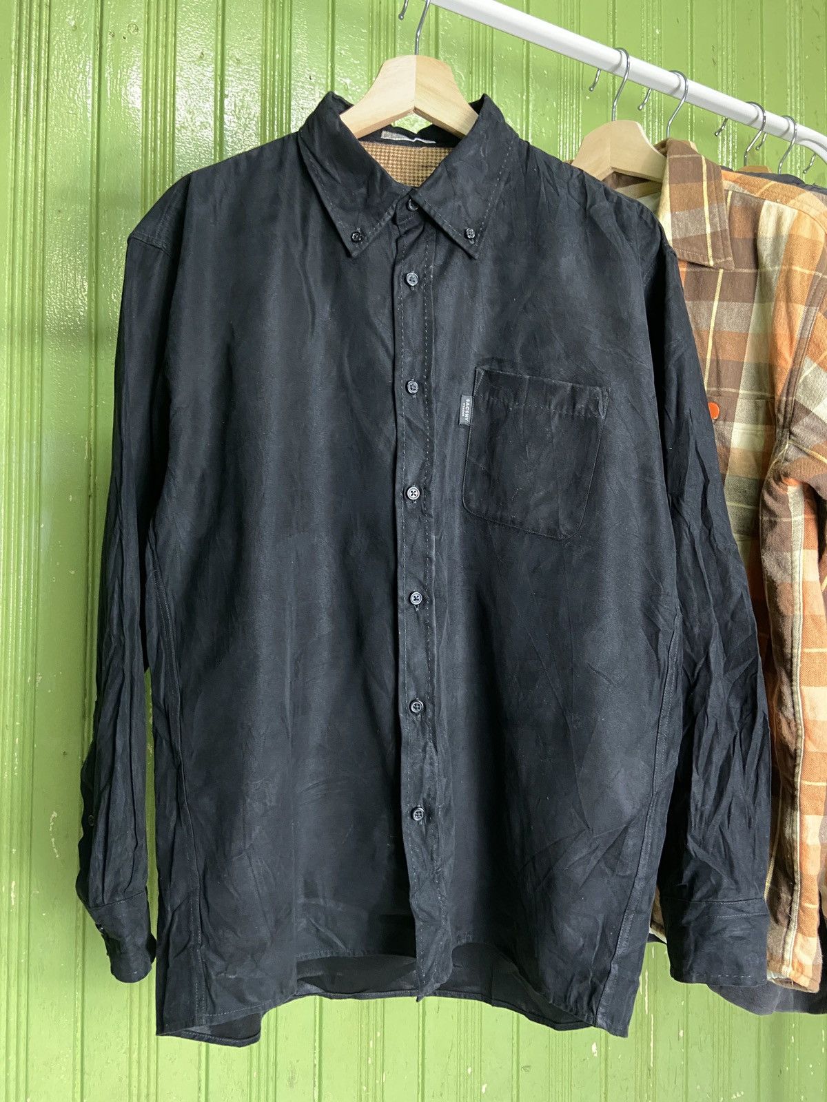 Japanese Brand Sacsny Y’saccs Yohji Yamamoto Rayon button Down shirt Size US L / EU 52-54 / 3 - 1 Thumbnail