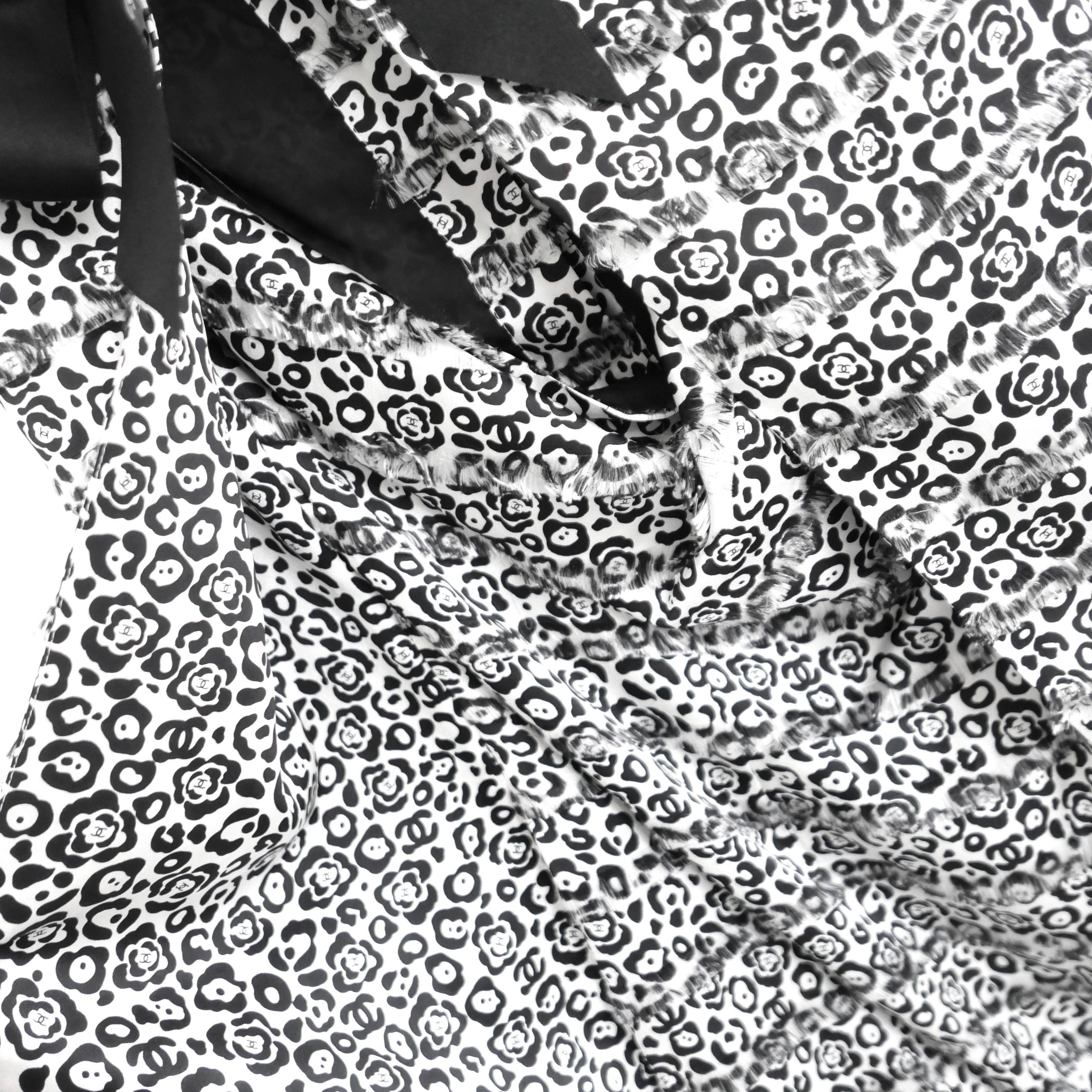 Chanel Chanel 22P 2022 Camellia Print Silk Mini Dress Size S / US 4 / IT 40 - 4 Thumbnail