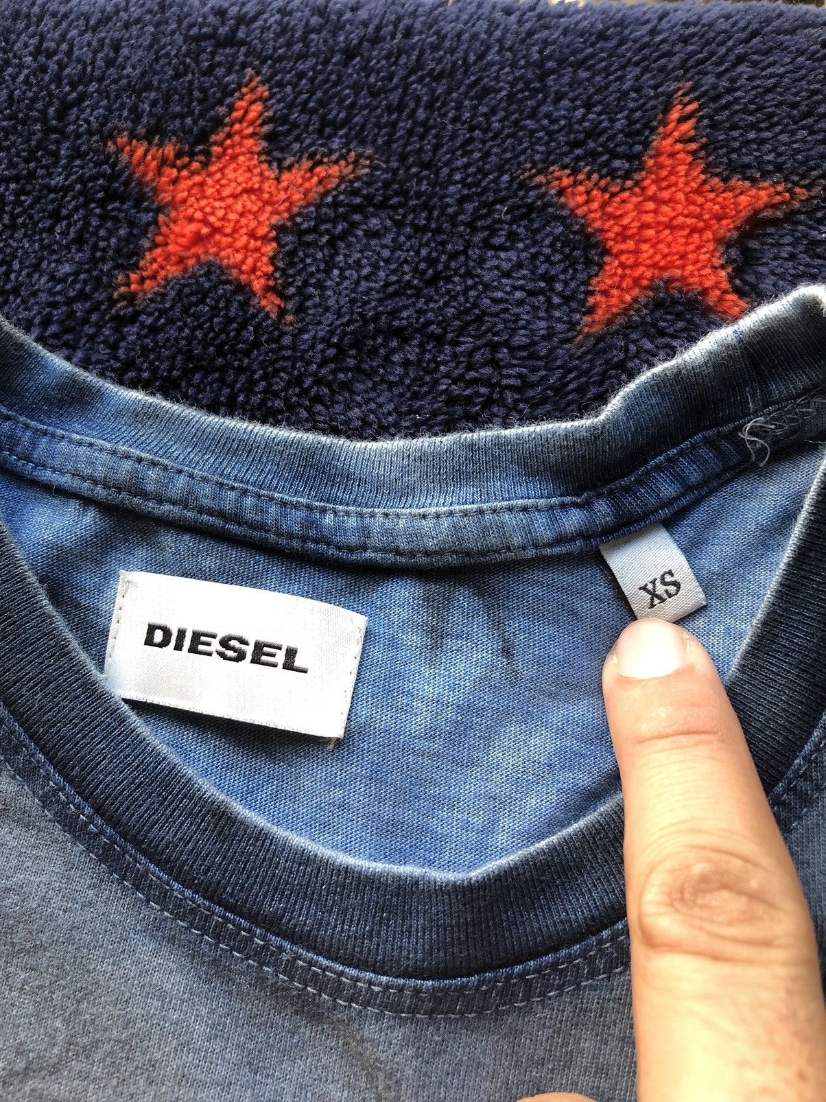 Diesel Diesel Style Punk Blue Black Shirt Tee Size US XS / EU 42 / 0 - 10 Thumbnail
