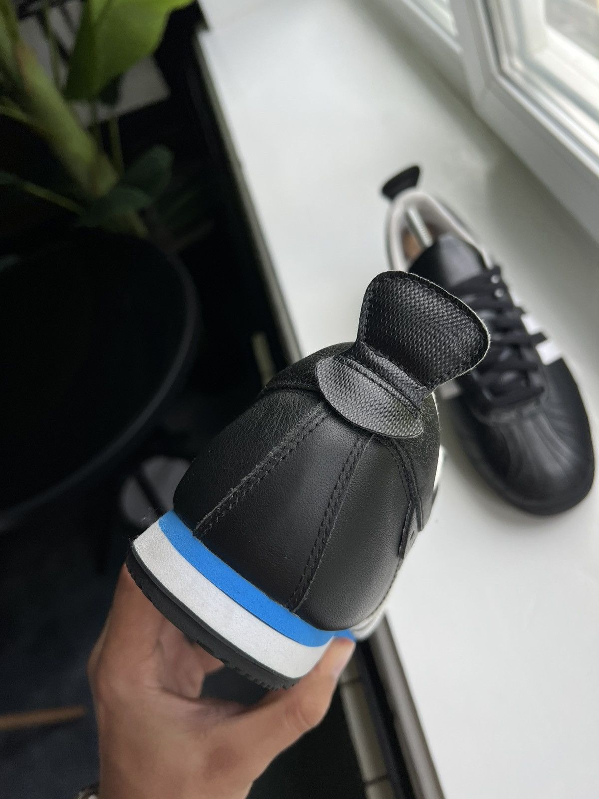 Vintage Adidas Cup 68 Indoor Trainers Black White Blue Y2K Size US 10.5 / EU 43-44 - 13 Thumbnail