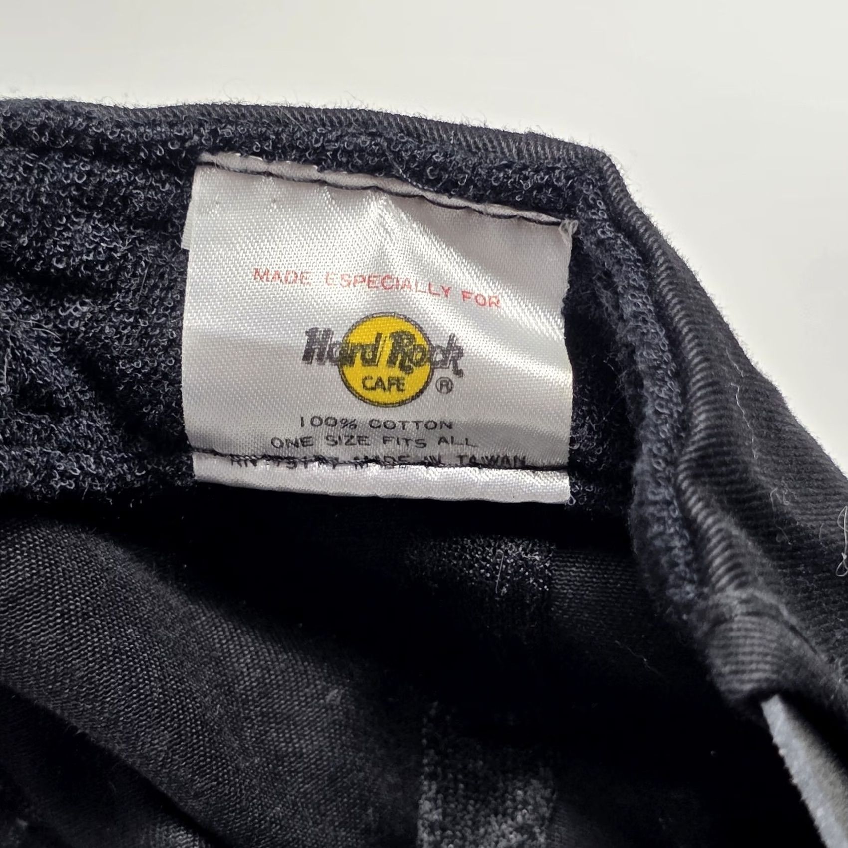 Hard Rock Cafe VINTAGE Hard Rock Cafe Hat Black Atlanta Strapback Cap Canvas Leather Strap 90s Mens Adjustable Cap Size ONE SIZE - 6 Thumbnail