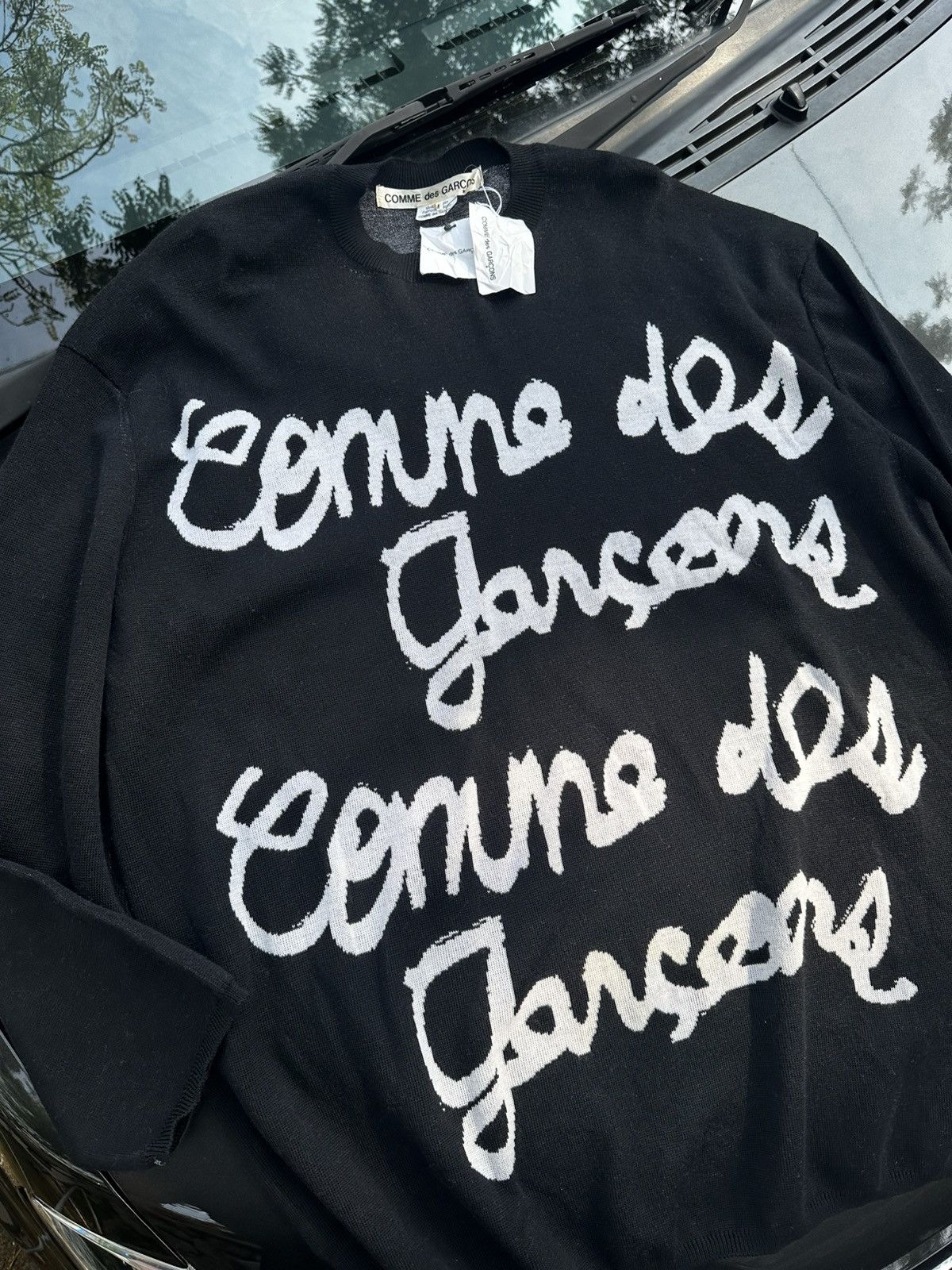 Comme des Garcons Comme Des Garcons Spellout Knitwear BNWT Size US M / EU 48-50 / 2 - 13 Thumbnail