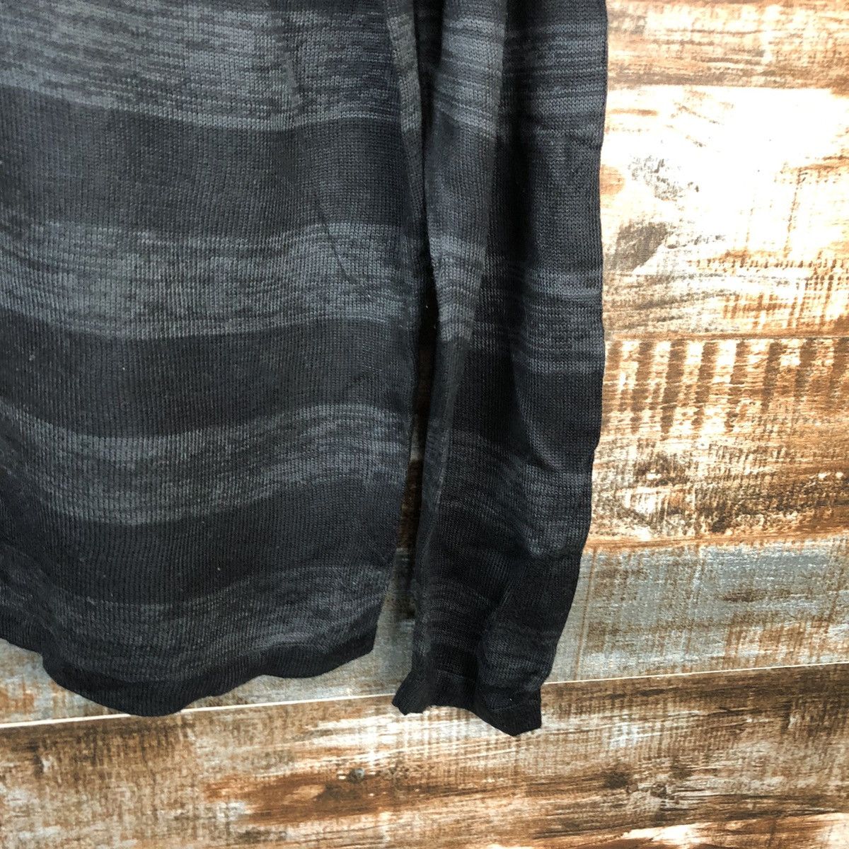 Japanese Brand Rush Hour Stripe Black knitwear long sleeve #A1595 Size US L / EU 52-54 / 3 - 8 Thumbnail