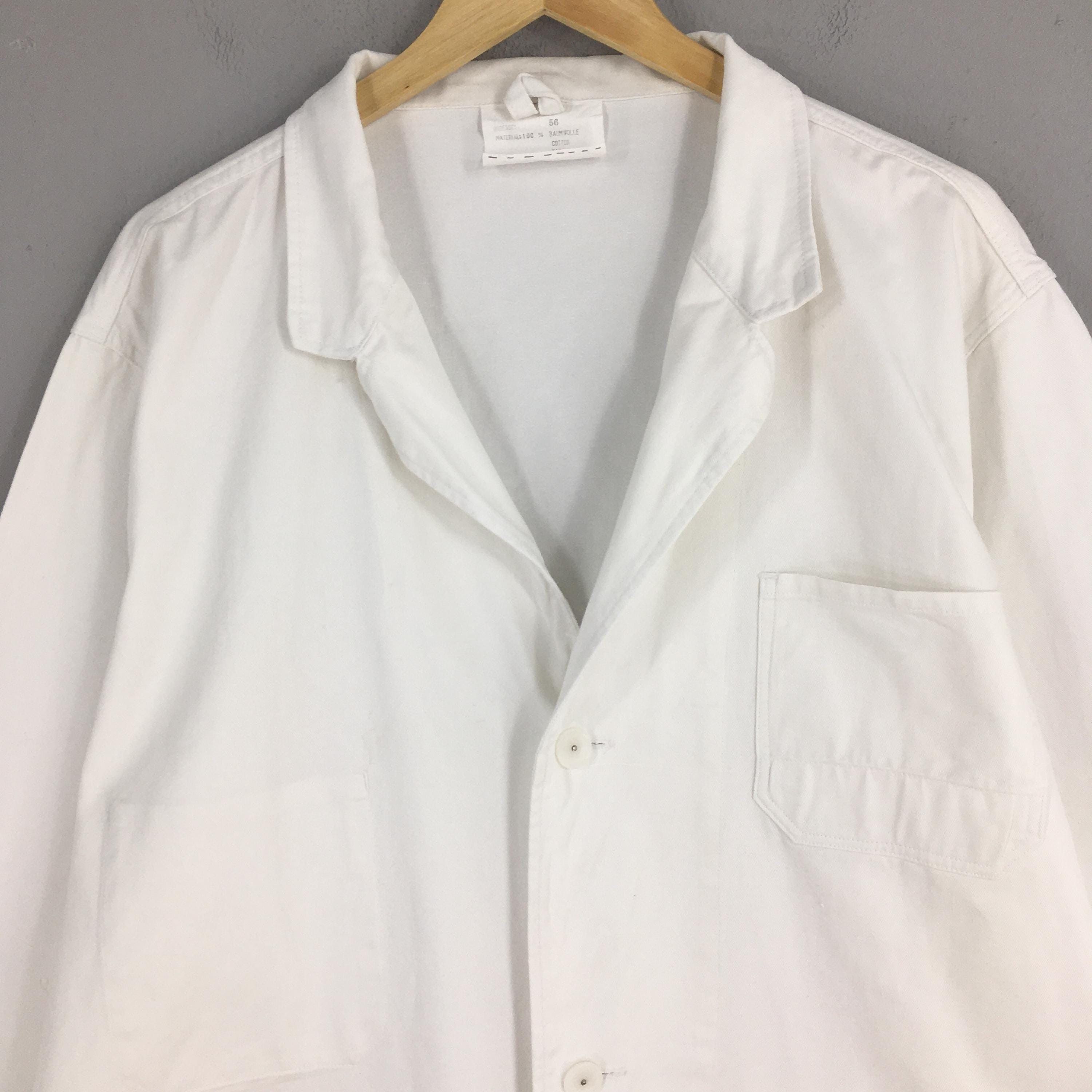 Vetra Vintage 1980s Frenchwork Cotton Sanforized Jacket XLarge Size US XL / EU 56 / 4 - 2 Thumbnail