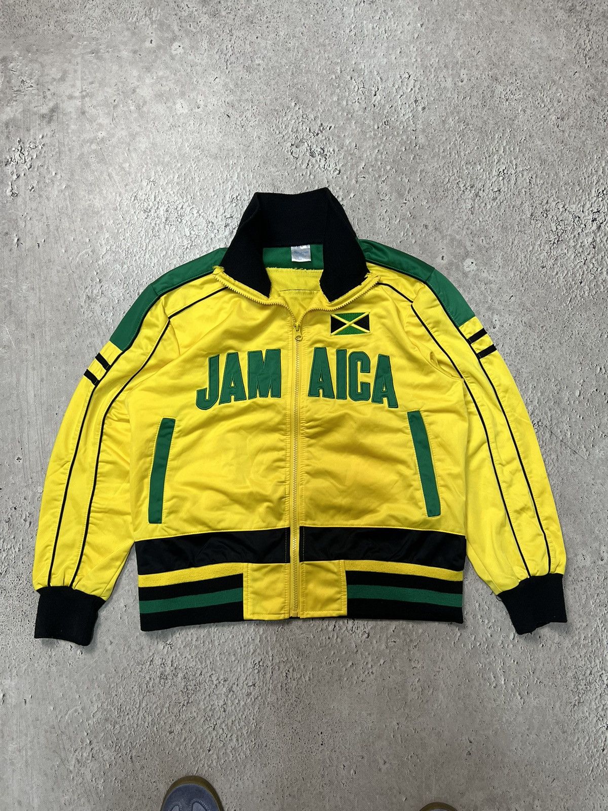 Vintage VINTAGE Y2K JAMAICA ZIP UP JACKET Size US M / EU 48-50 / 2 - 1 Thumbnail