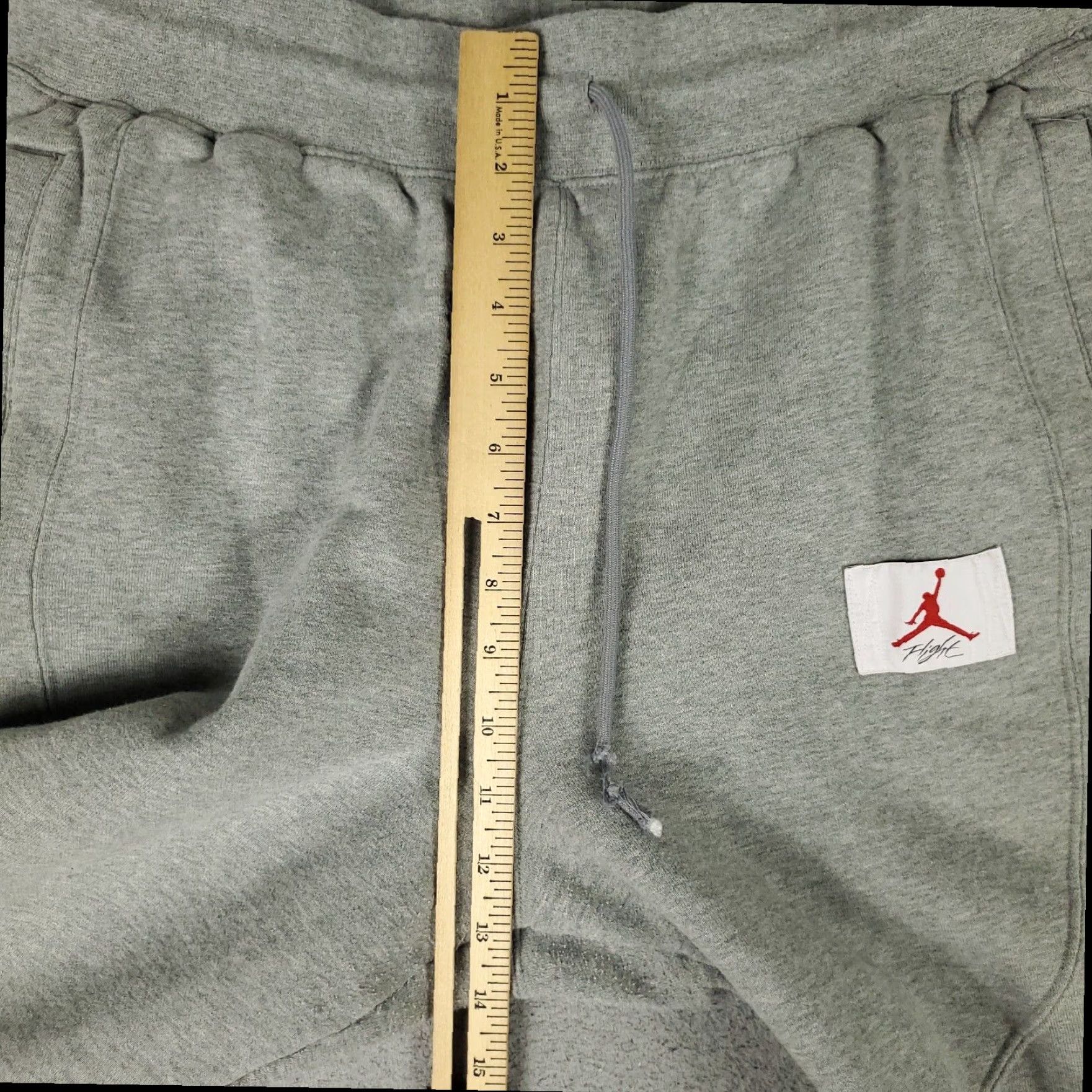 Jordan Brand Jordan Womens Gray Fleece Sweatpants Joggers Pants Large Activewear Size 36" / US 14 / IT 50 - 5 Thumbnail