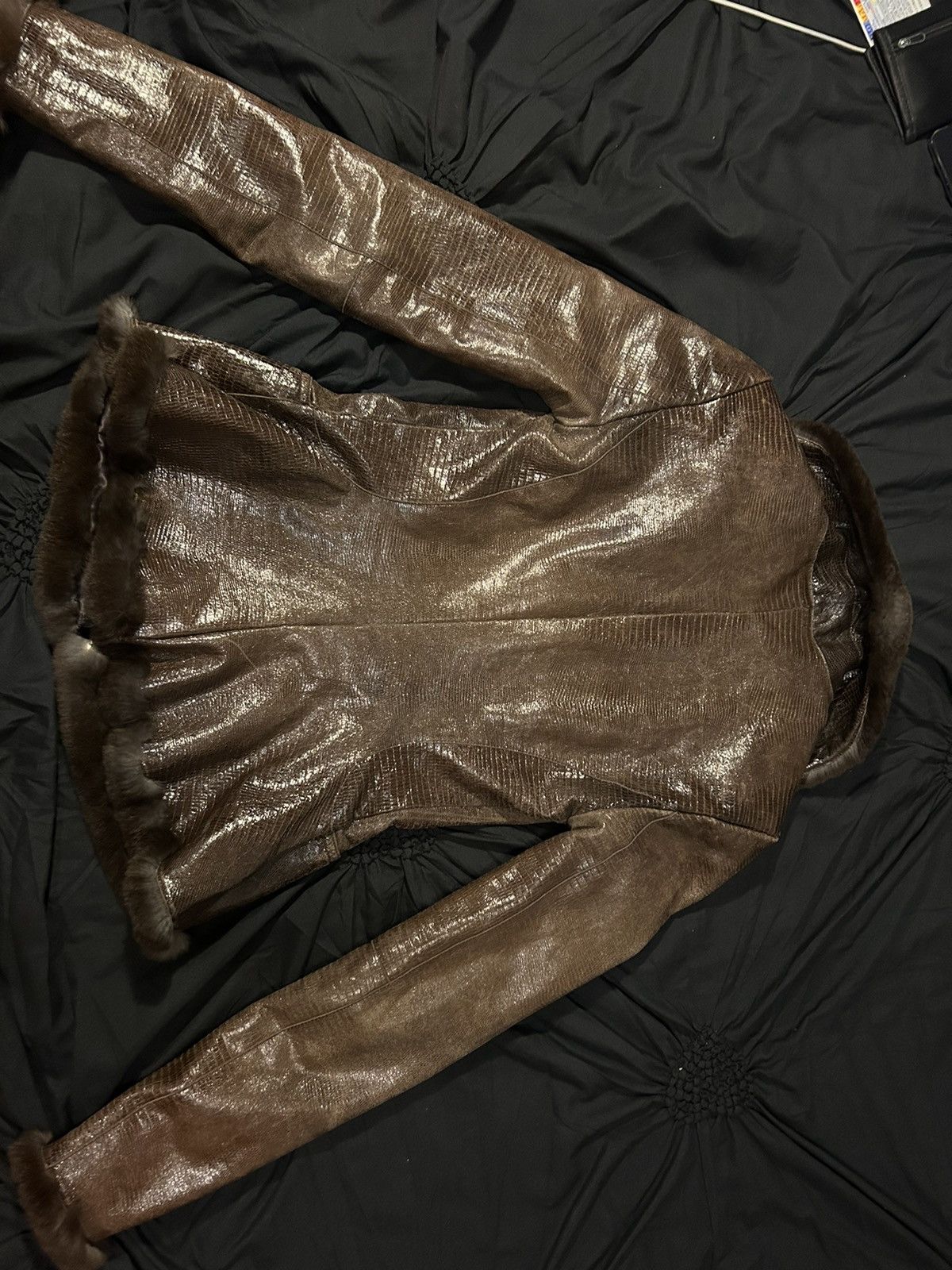 Giorgio Armani Giorgio Armani rabbit fur leather silk y2k Size XS / US 0-2 / IT 36-38 - 14 Thumbnail