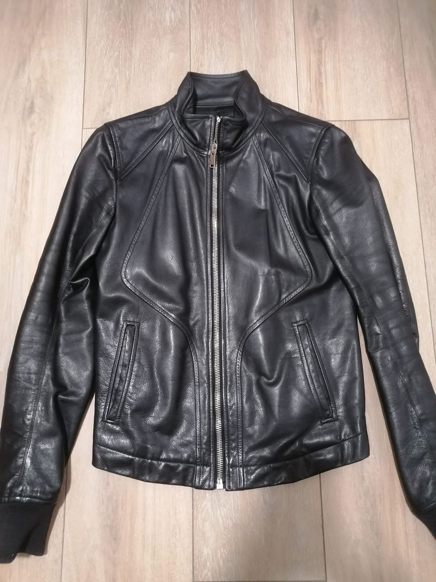 GARETH PUGH / short ram leather jacket