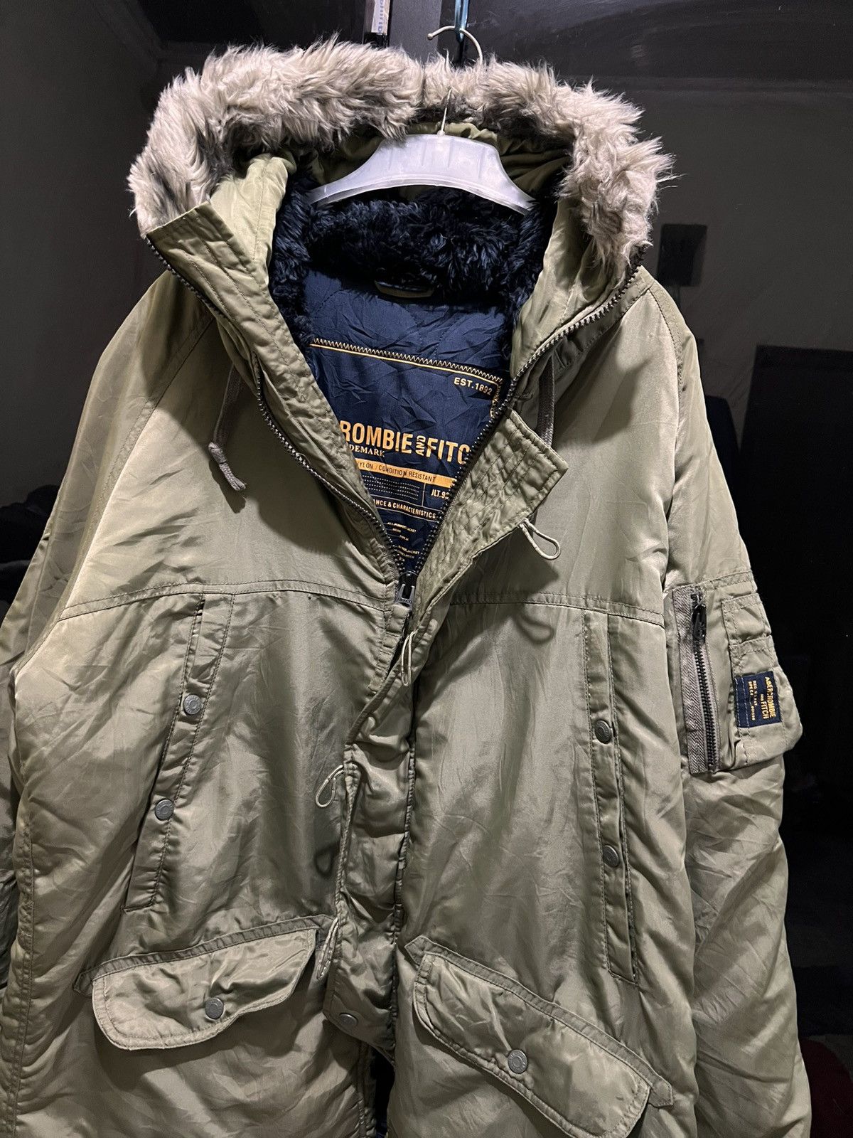 Abercrombie & Fitch Vintage Abercrombie And Fitch N2B Fur Padded Parka Size US L / EU 52-54 / 3 - 1 Thumbnail