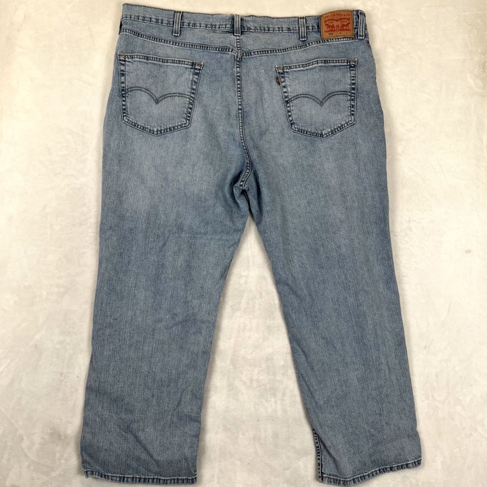 Levi's Levi's 559 Jeans 48x30 Regular Relaxed Straight Light Wash Denim Blue Men 90s Grunge Pants Size US 32 / EU 48 - 6 Thumbnail
