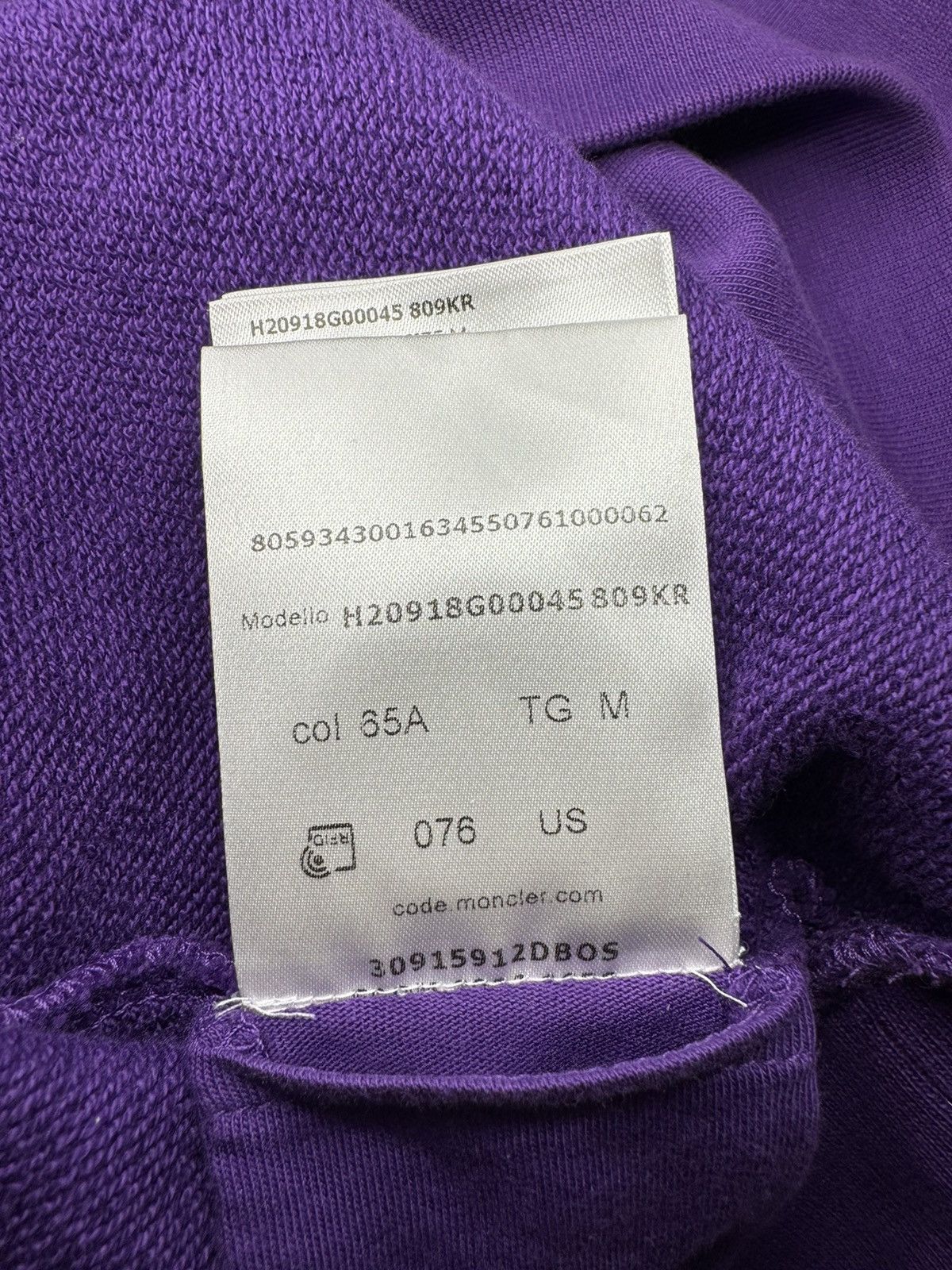 Moncler MONCLER men's purple graphic sweatshirt size Medium Size US M / EU 48-50 / 2 - 6 Thumbnail