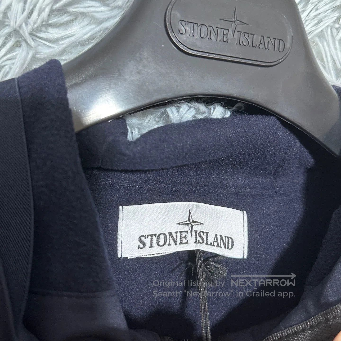 Stone Island stone island soft shell hooded jacket navy black. Size US M / EU 48-50 / 2 - 5 Thumbnail