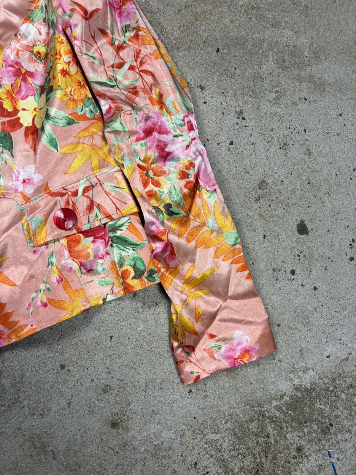 Dolce & Gabbana 2000s Dolce & Gabbana Viscose Floral Print Blazer Jacket Size L / US 10 / IT 46 - 4 Thumbnail