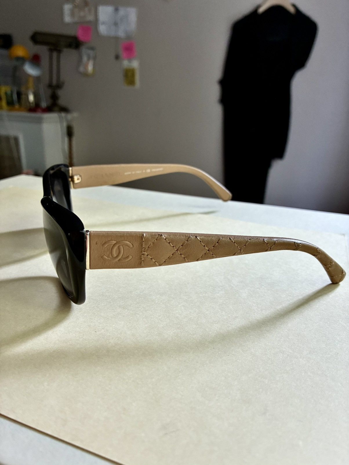 Chanel CHANEL 5201Q Oversize Quilted Leather Sunglasses Size ONE SIZE - 18 Thumbnail