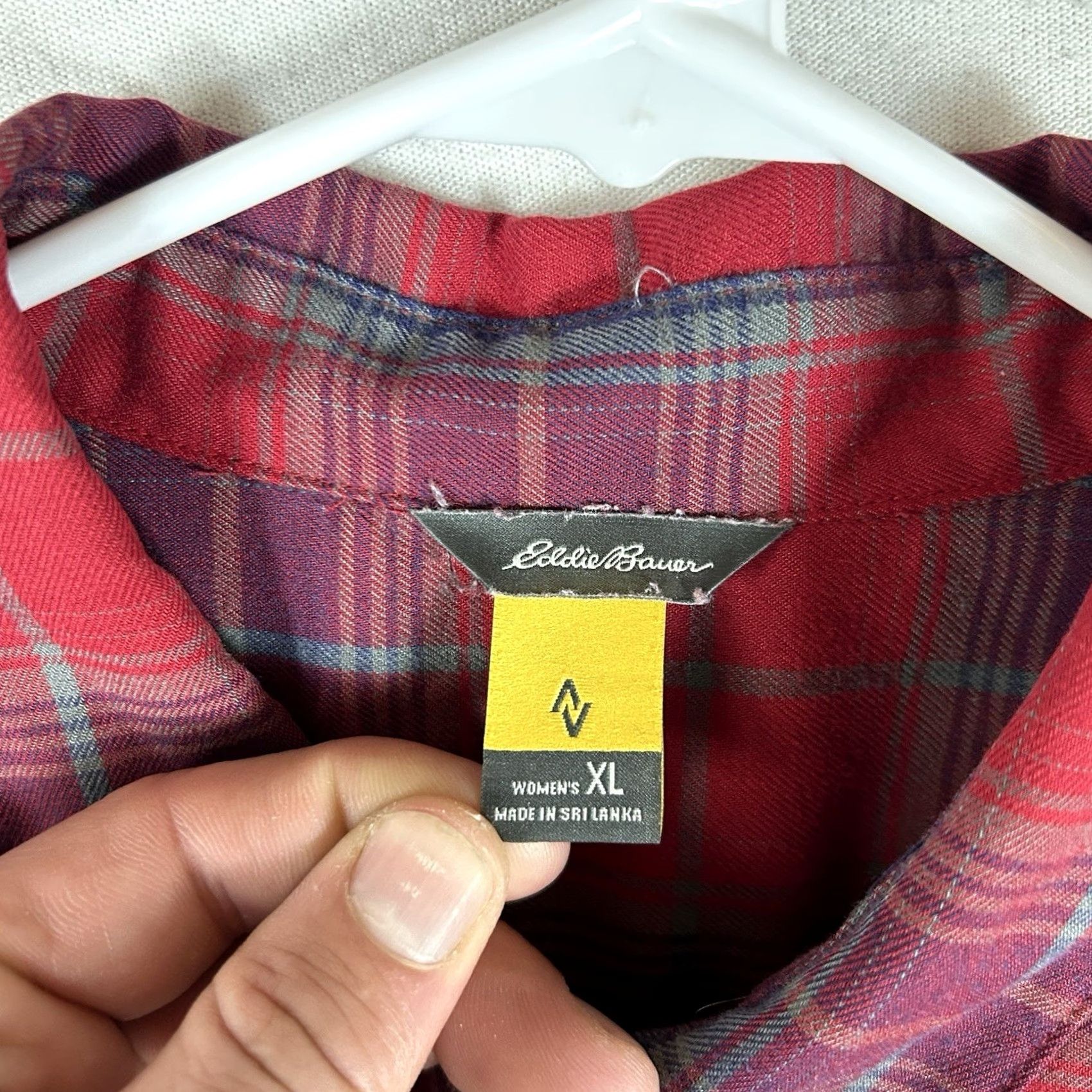 Eddie Bauer Eddie Bauer First Ascent Button Up Shirt Womens XL Plaid Long Sleeve Hiking Top Size XL / US 12-14 / IT 48-50 - 3 Thumbnail