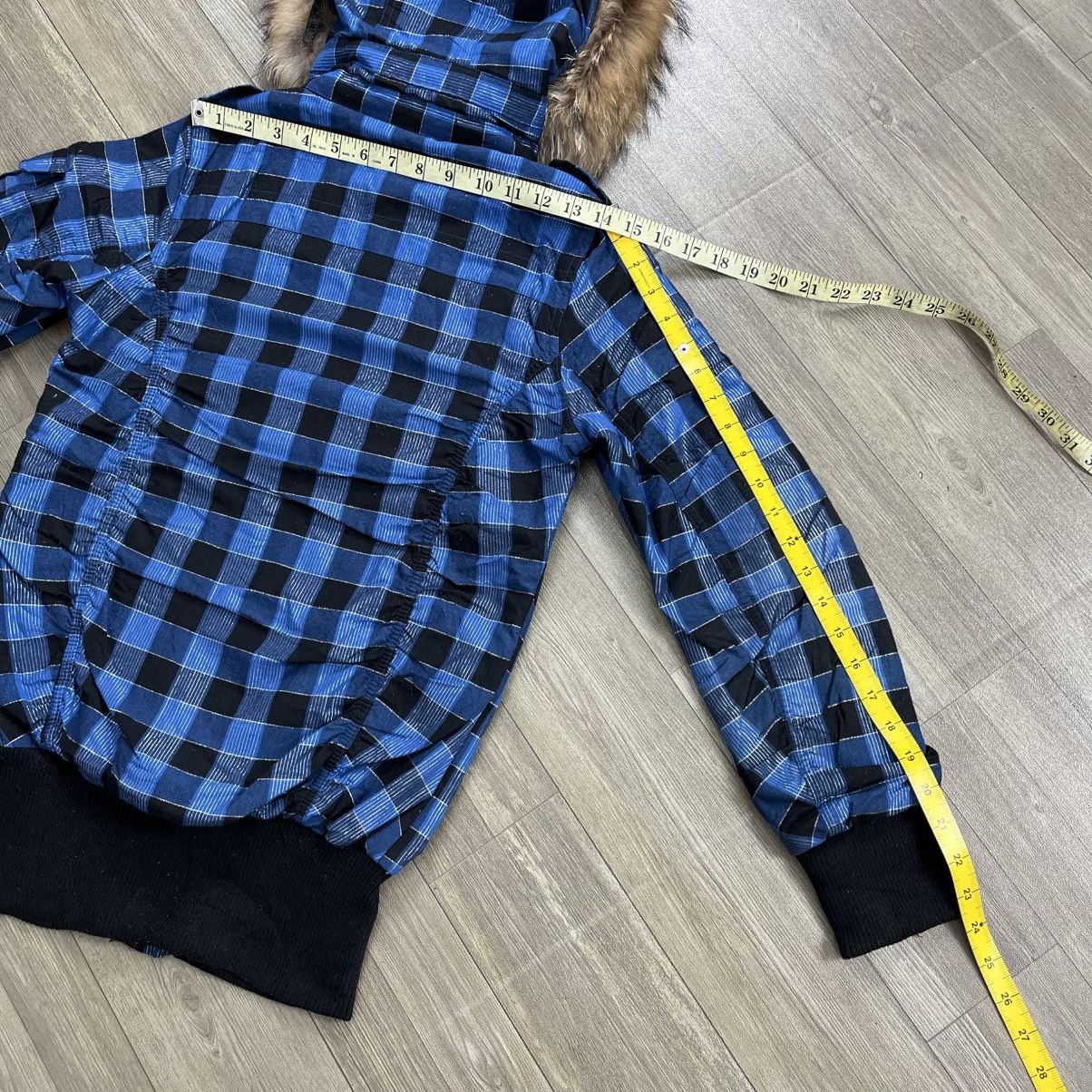 If Six Was Nine 2000s Sospita Plaid Faux Punk Bono Fur Jacket Lgb Style Size US L / EU 52-54 / 3 - 21 Thumbnail