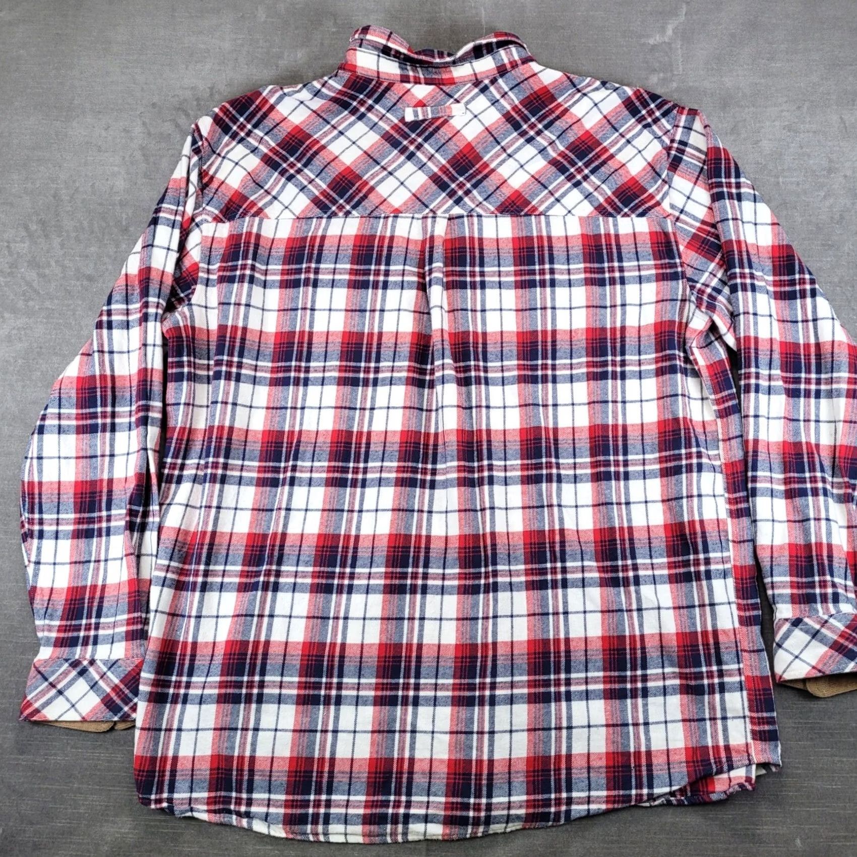Vintage VINTAGE Legendary Whitetails Shirt 2XT Red White Blue Plaid Flannel Button Up Tall Regular Mens Hunter Workwear Casual Wool? Size US XXL / EU 58 / 5 - 4 Thumbnail