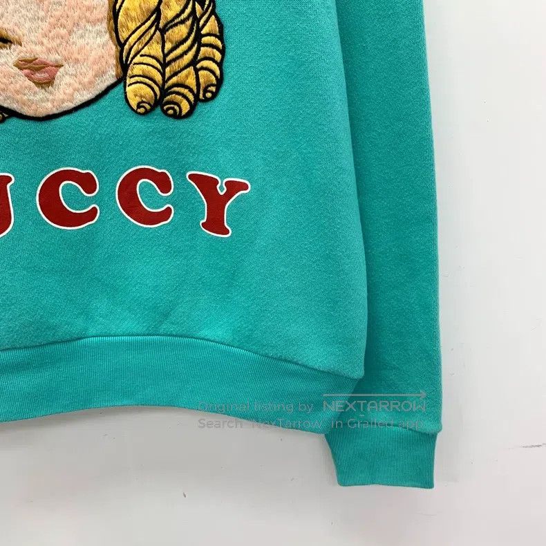 Gucci gucci Lake blue flower fairy embroidered cotton round-neck Size XXS / US 00 / IT 34 - 4 Thumbnail