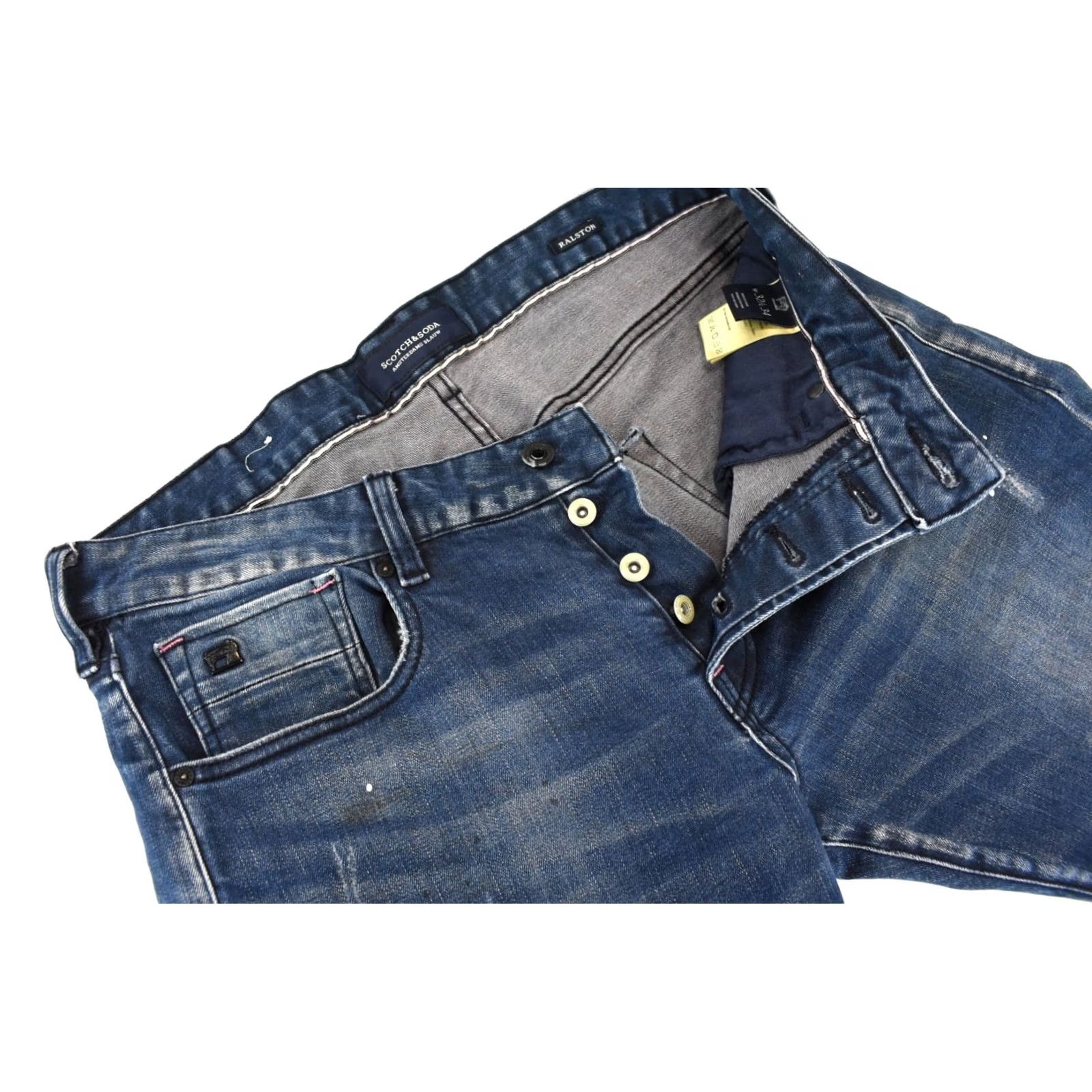 Scotch & Soda SCOTCH & SODA Ralston Jeans Men's Slim Fit W32/L34 Stretch Button Size US 32 / EU 48 - 5 Thumbnail