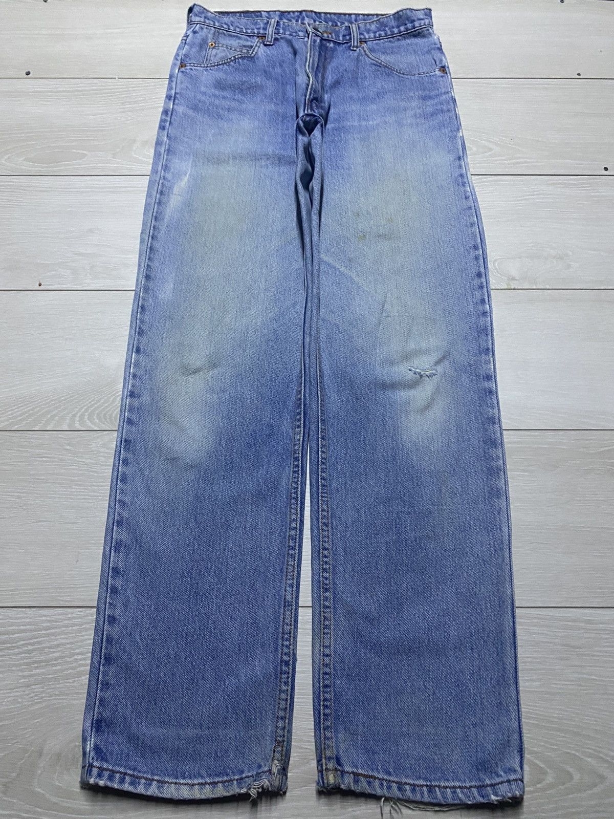 Levi's Vintage Levis 510 Light Wash Bleach Distressed Jeans Size US 30 / EU 46 - 1 Thumbnail