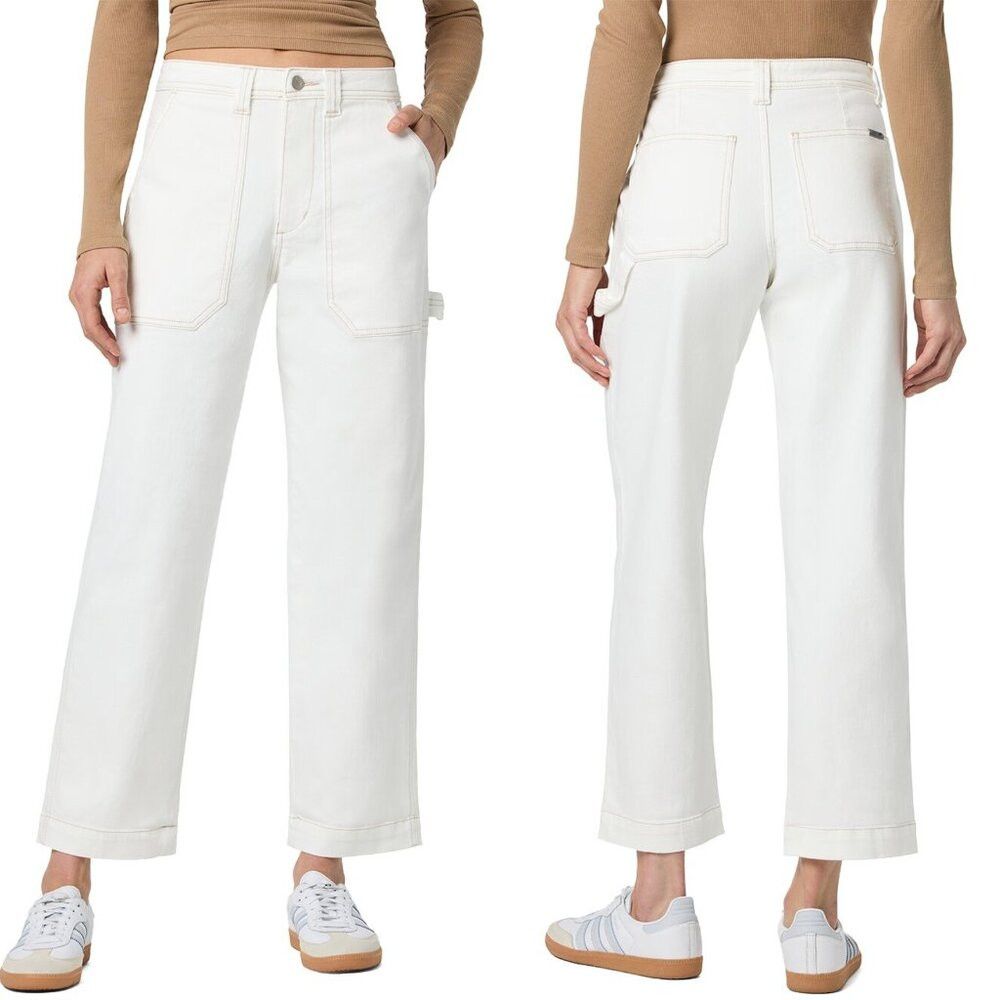 Joe's NWT New Joe's The Relaxed Carpenter Pants Jeans In White Si Size 32" / US 10 / IT 46 - 1 Thumbnail